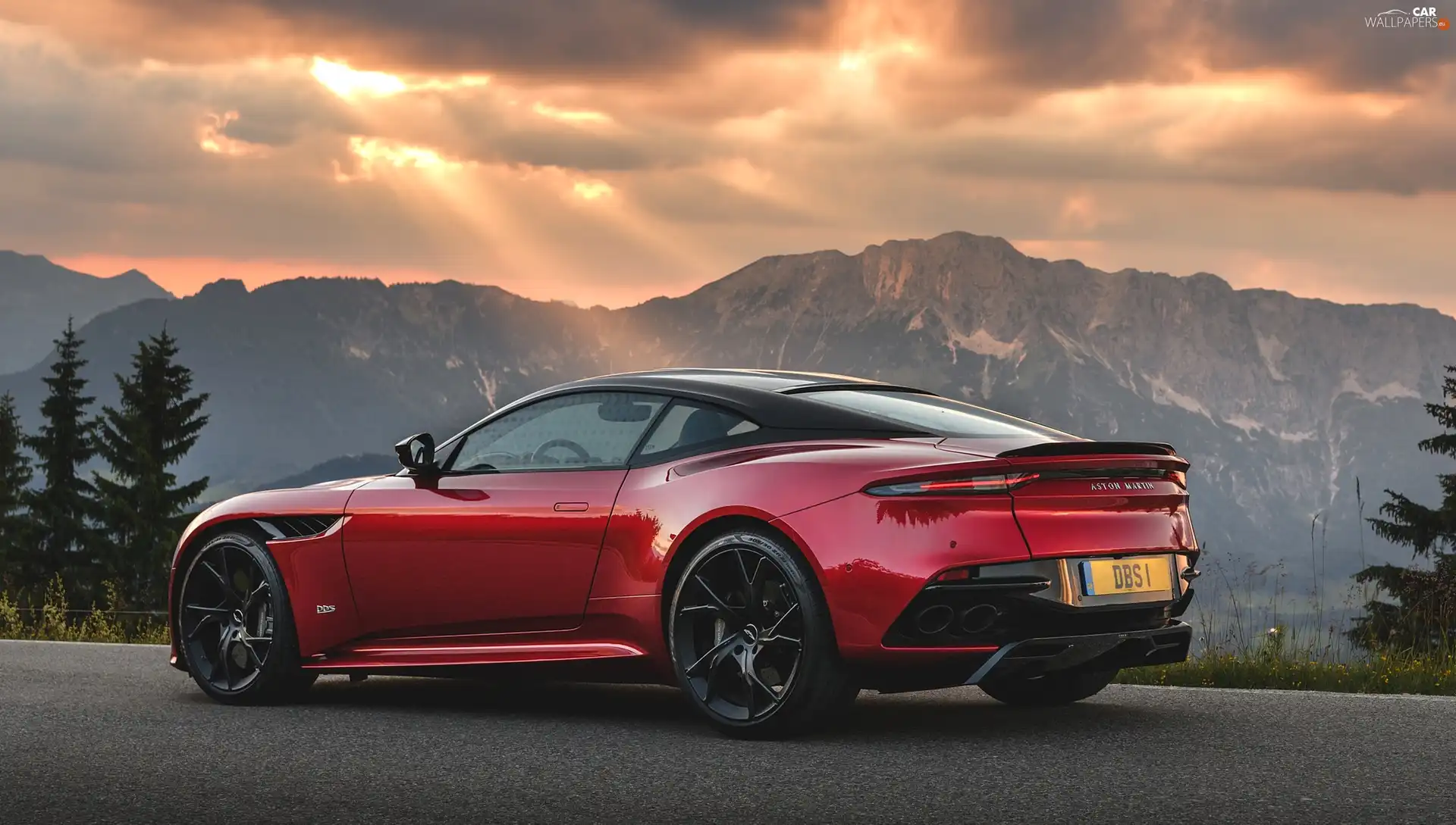 Aston Martin DBS, Mountains, Way, Superleggera