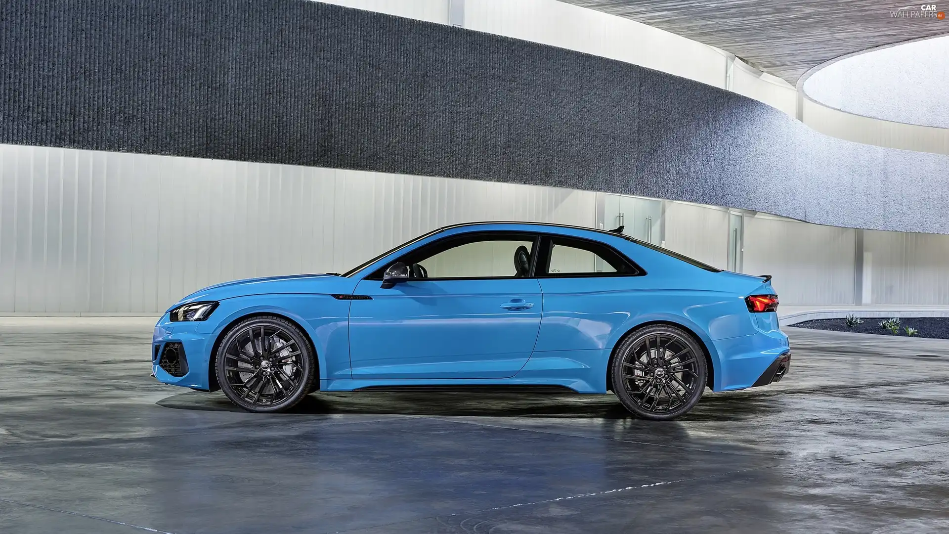 coupe, Blue, Audi RS5