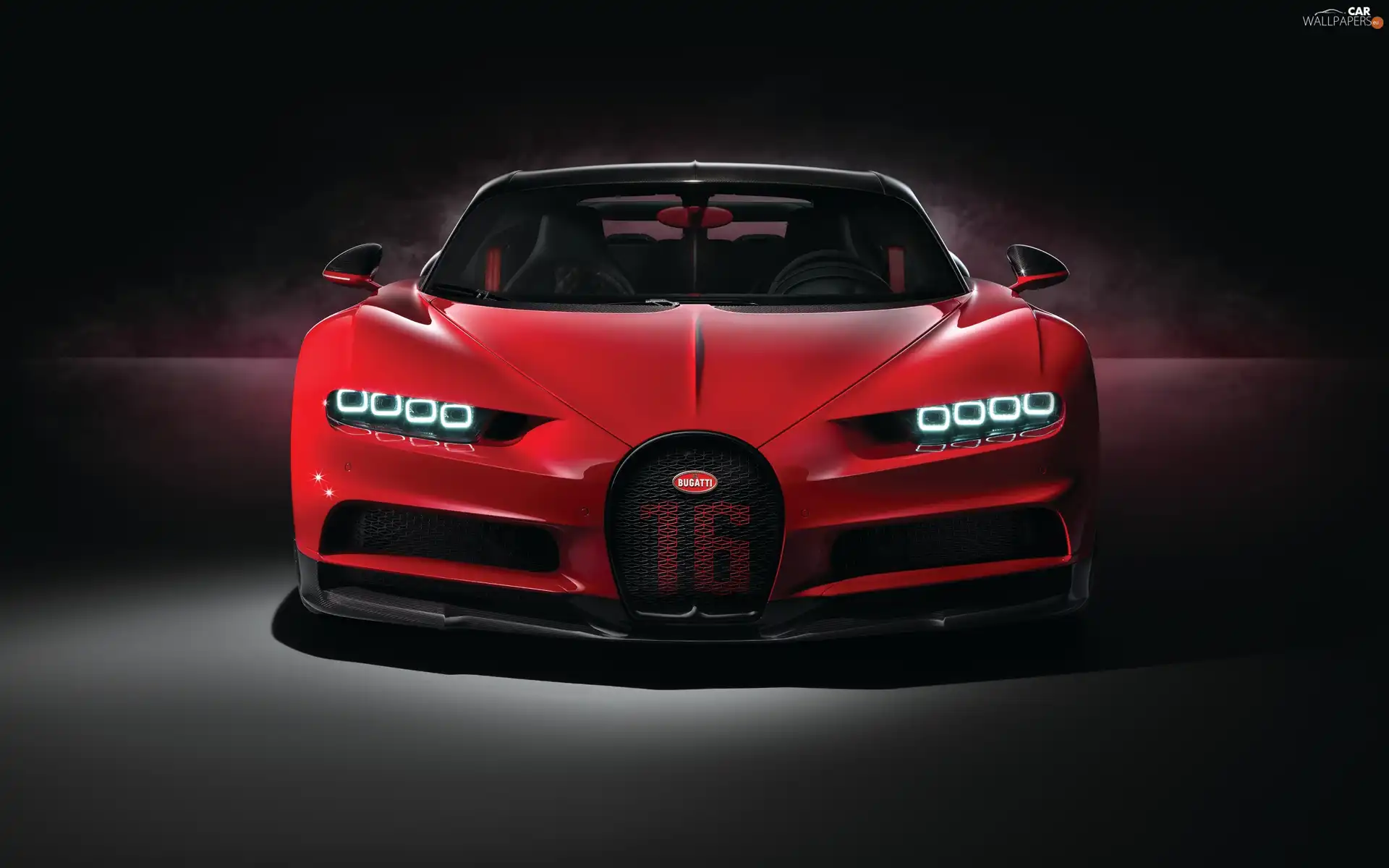 Red, Bugatti Chiron Sport