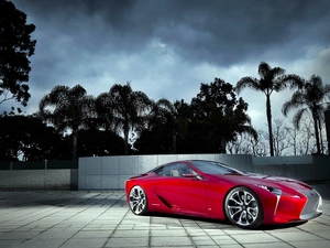 2012, Palms, Lexus, LF-LC, Red