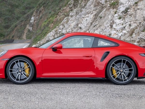 side, Red, Porsche 911 Turbo S