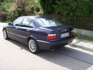 E36, Granate, Left, Back, View, BMW 3