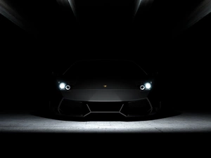 Lamborghini, Night, darkness
