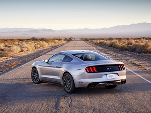 Ford, Way, Mountains, Mustang