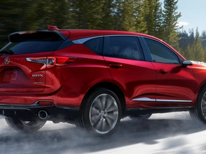 red hot, Back, side, Acura RDX
