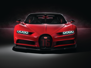 Red, Bugatti Chiron Sport