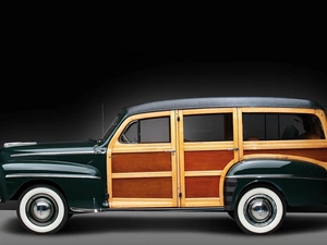 1948, antique, Ford Woody Station Wagon