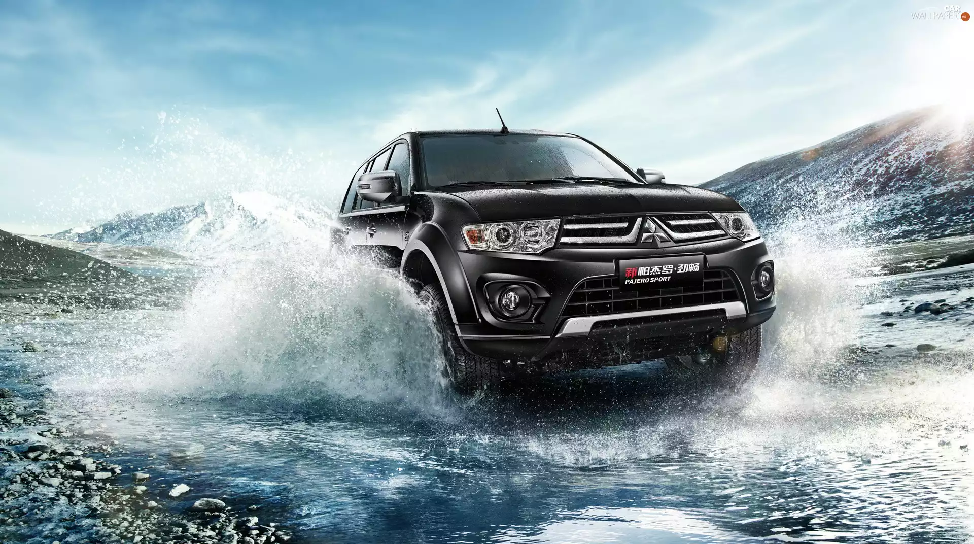 water, Mitsubishi Pajero, 2014