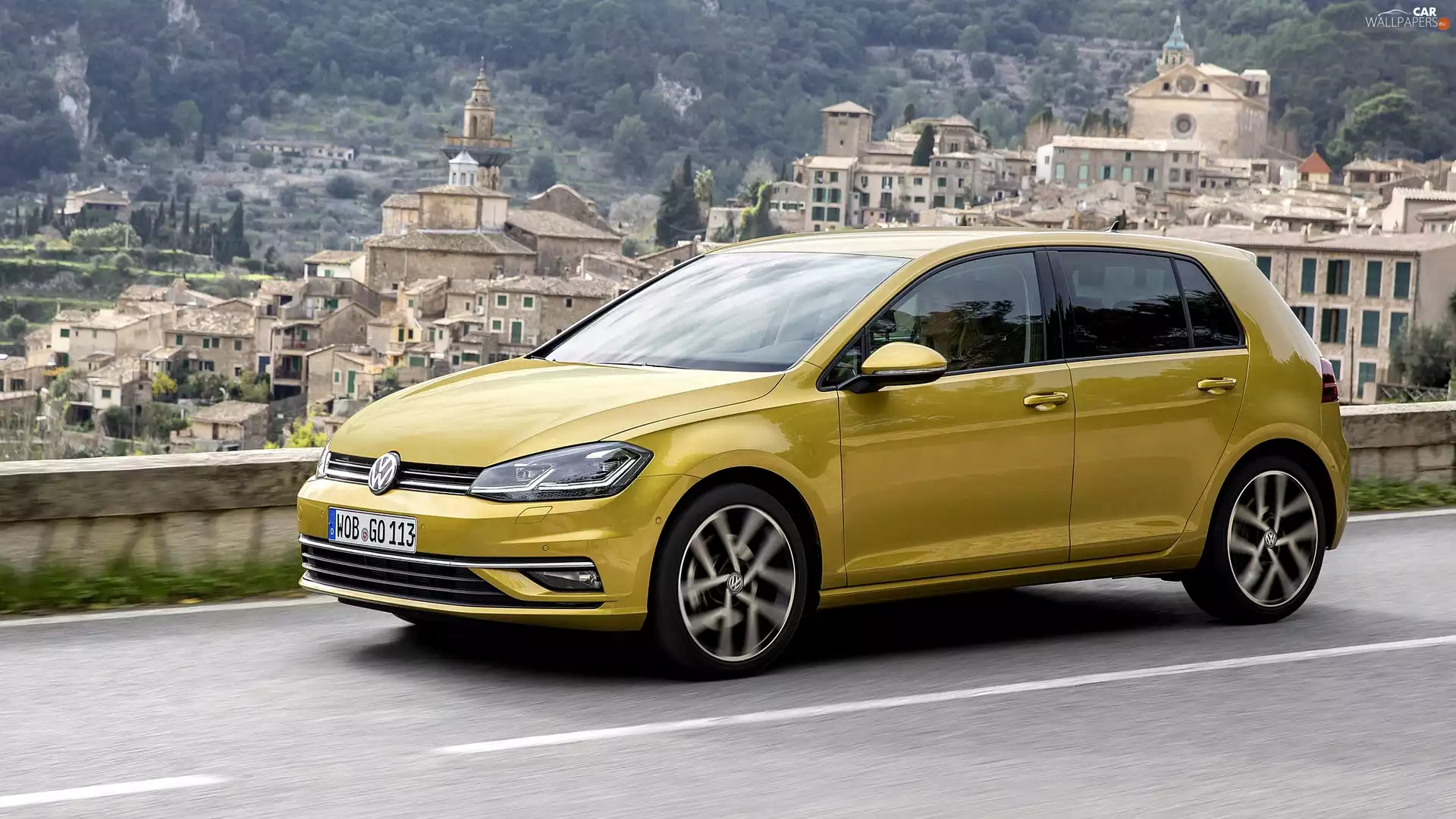 Volkswagen Golf 7, 2017, buildings, Facelift