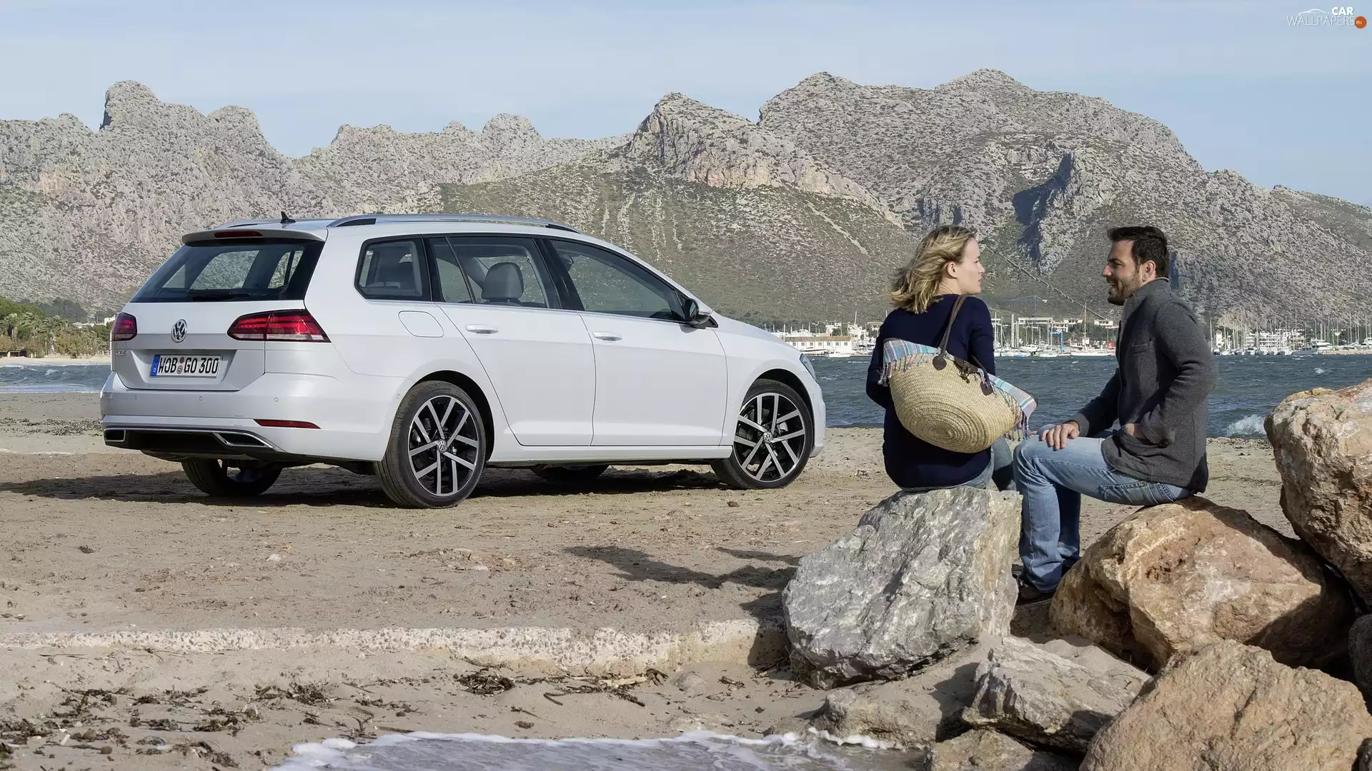 2017, Volkswagen Golf 7, a man, Stones, Women, Fecelift