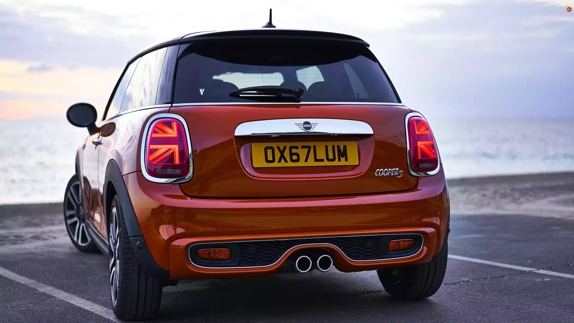 2018, Back, Mini Cooper S Hardtop, 2 Door, Red