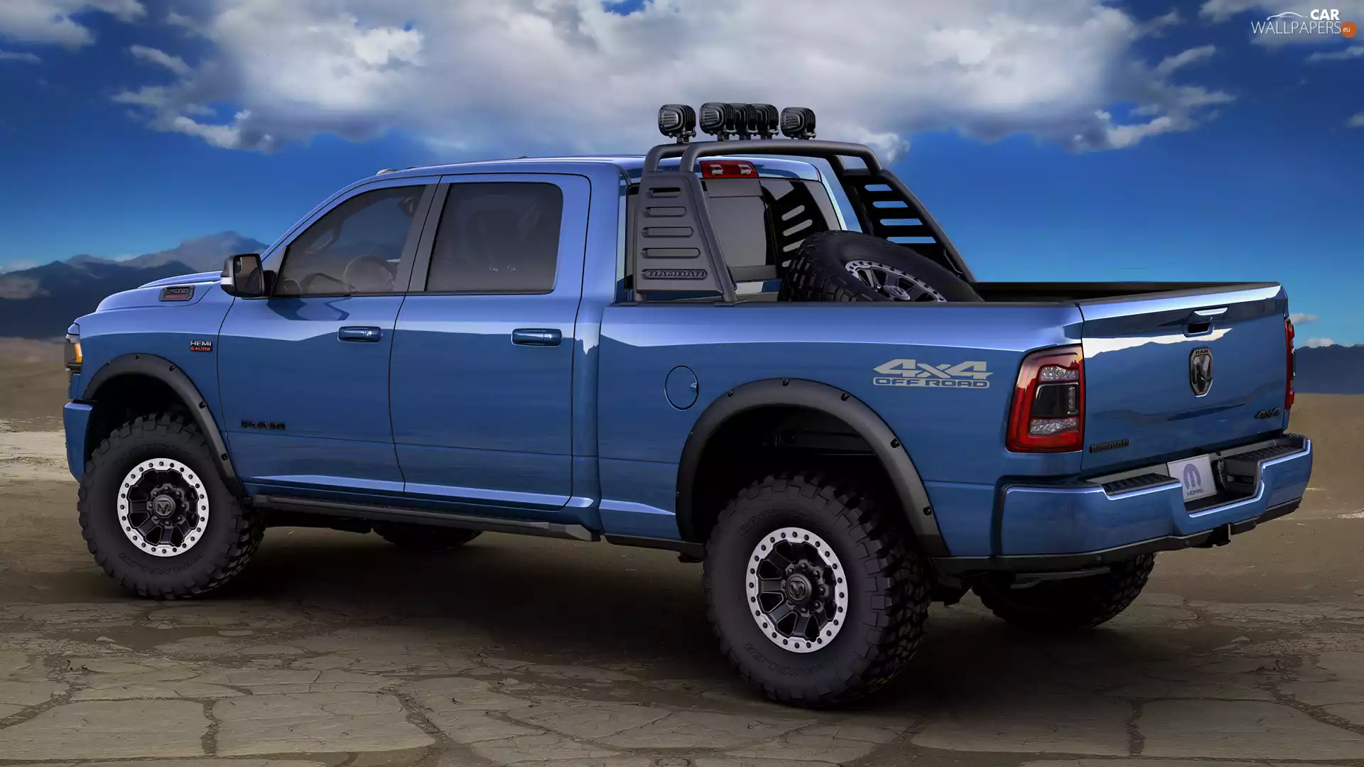 blue, Dodge Ram 2500
