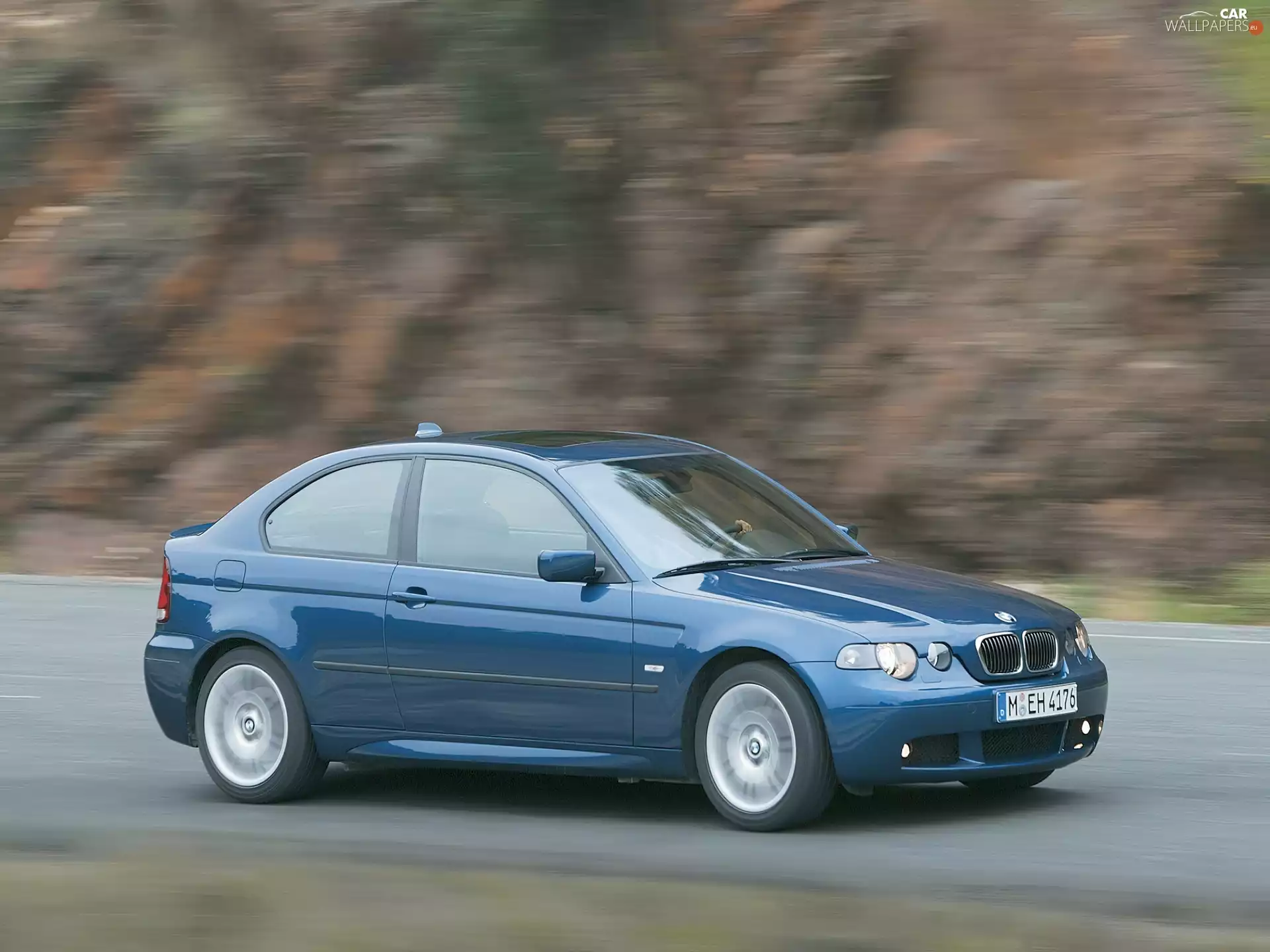Compact, Blue, BMW 325ti