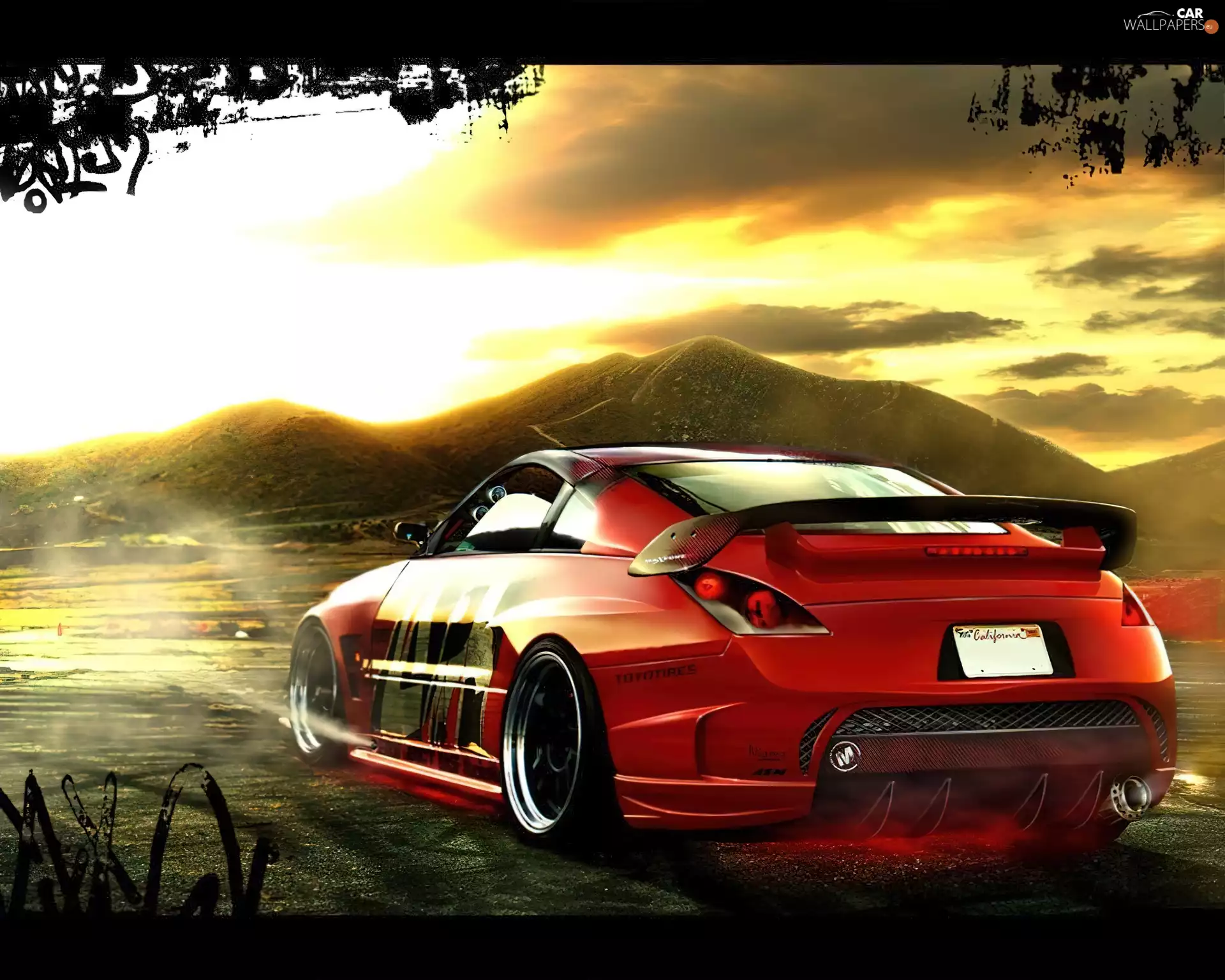 TUNING, Red, Nissan 350Z