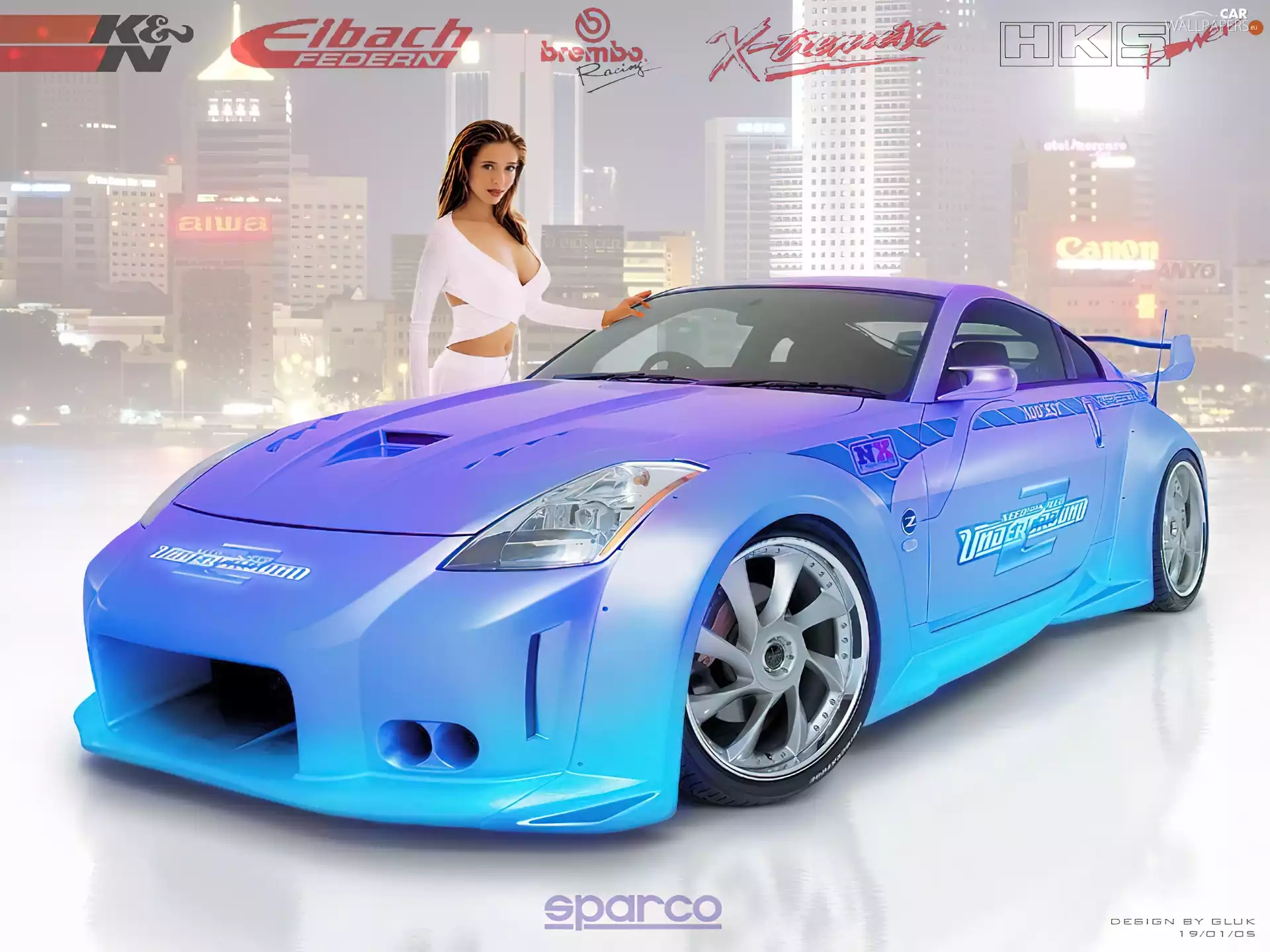 Nissan 350Z, Women, Sparco, TUNING