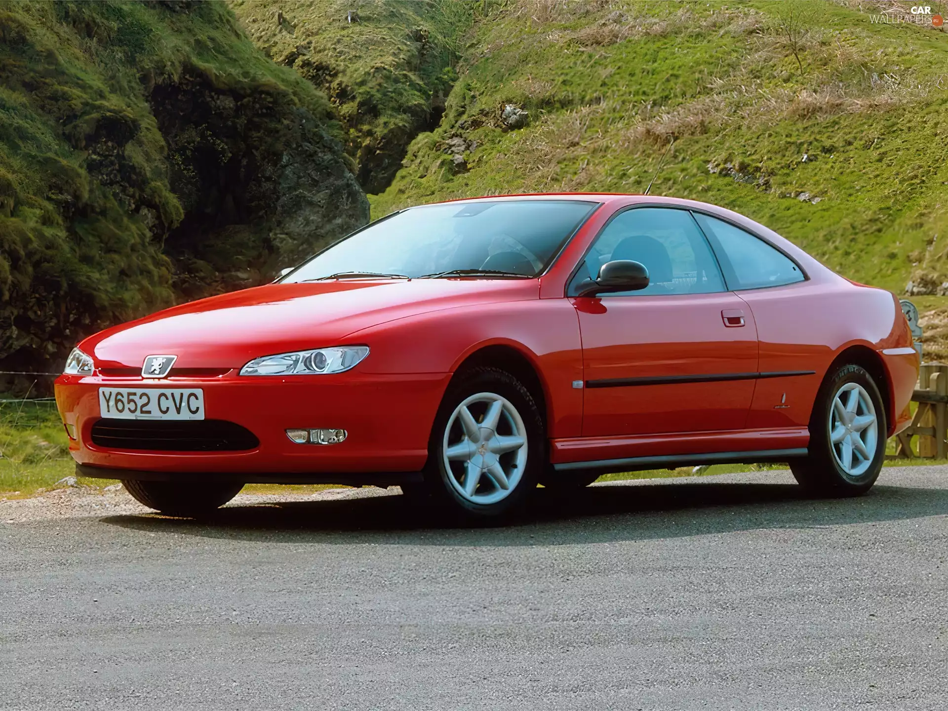 coupe, Red, Peugeot 406