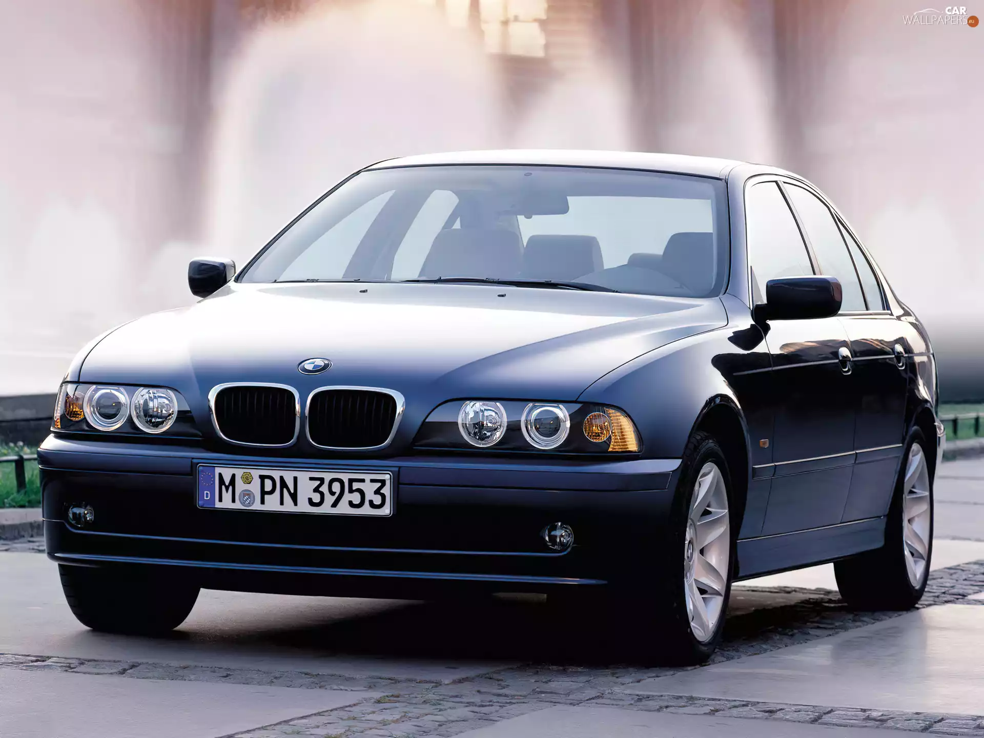 E39, Blue, BMW 5