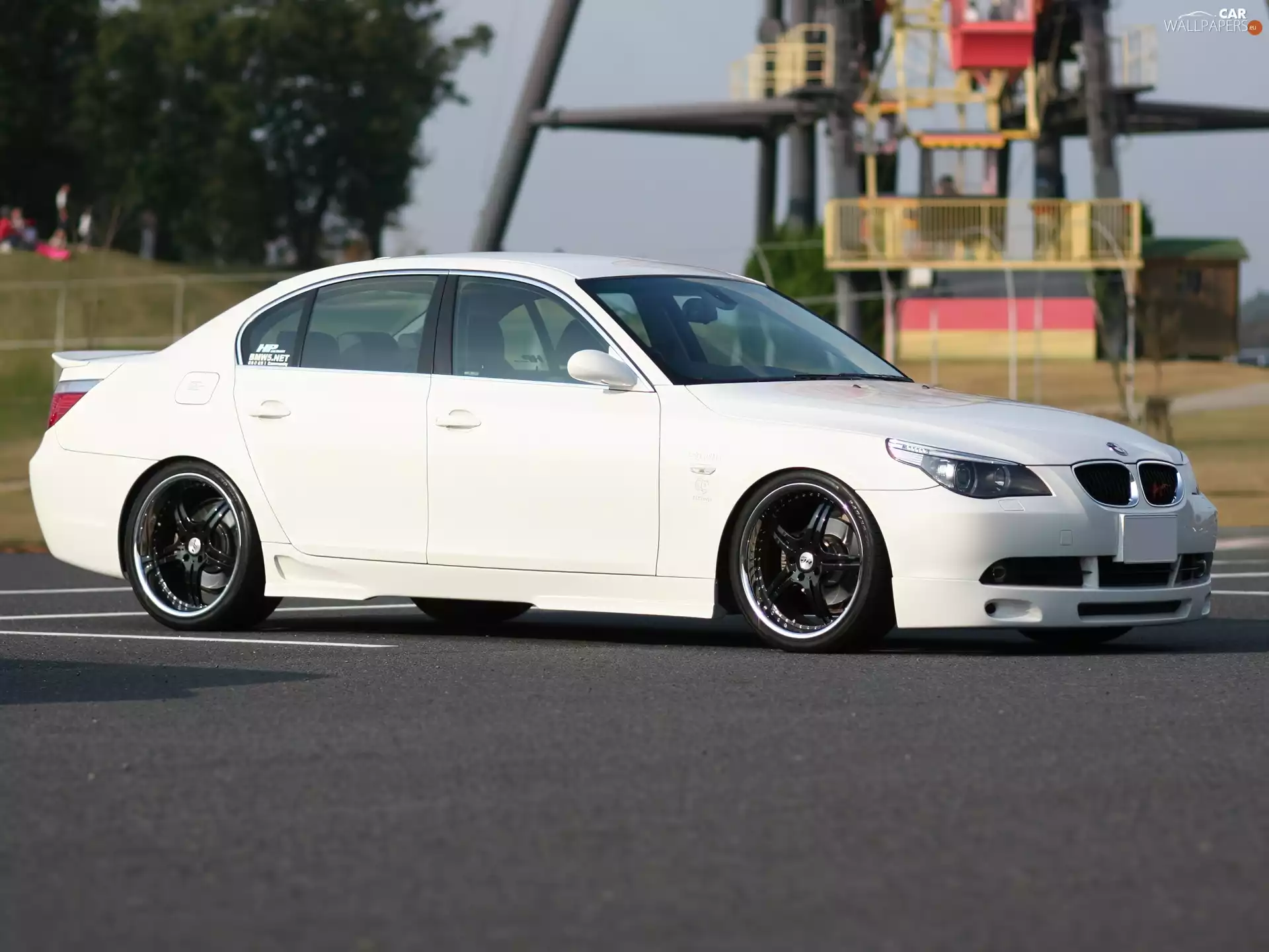 Black, wheels, BMW 5, E60, White