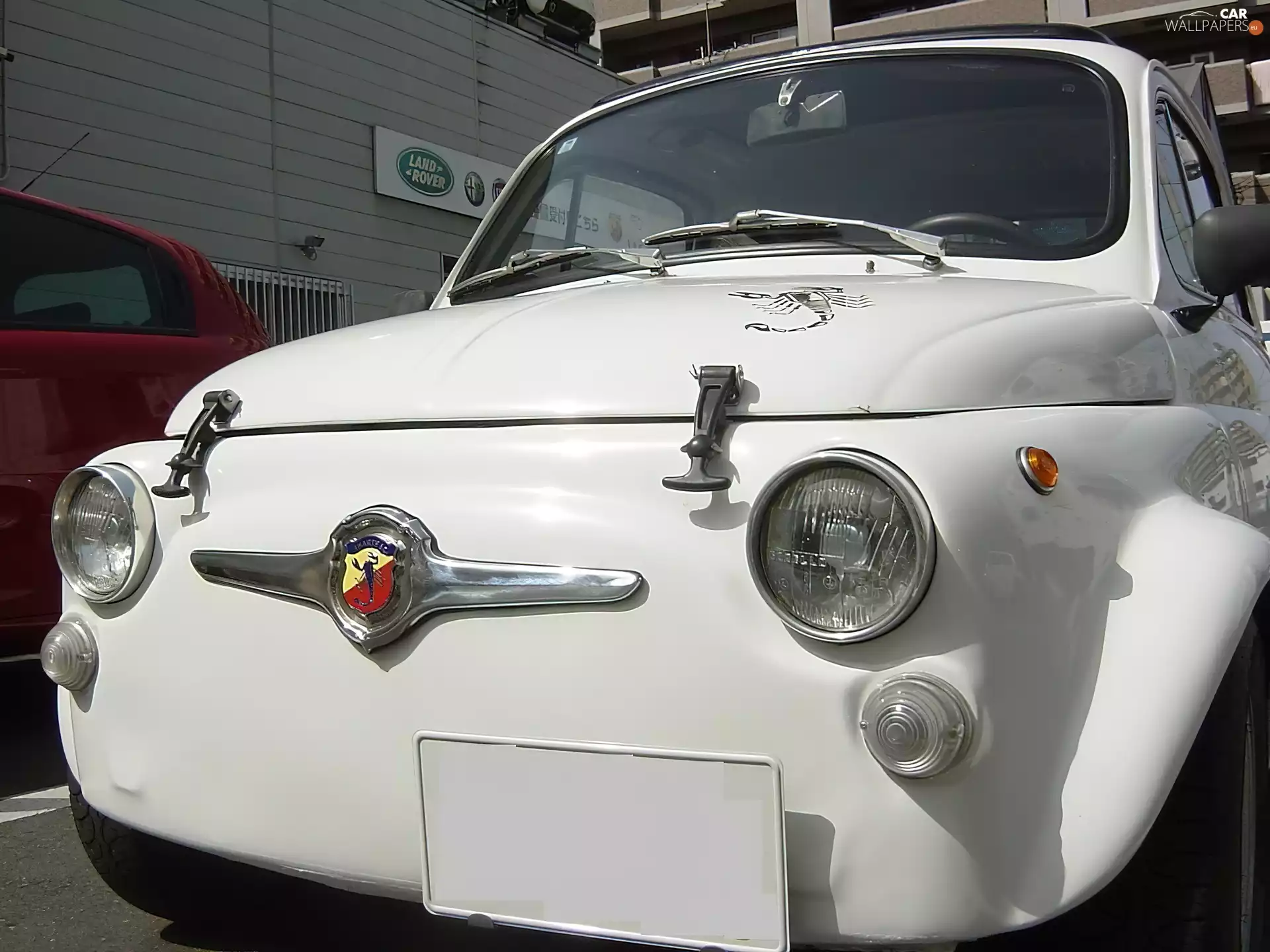 Abarth 595, headlights, Front, Scorpion