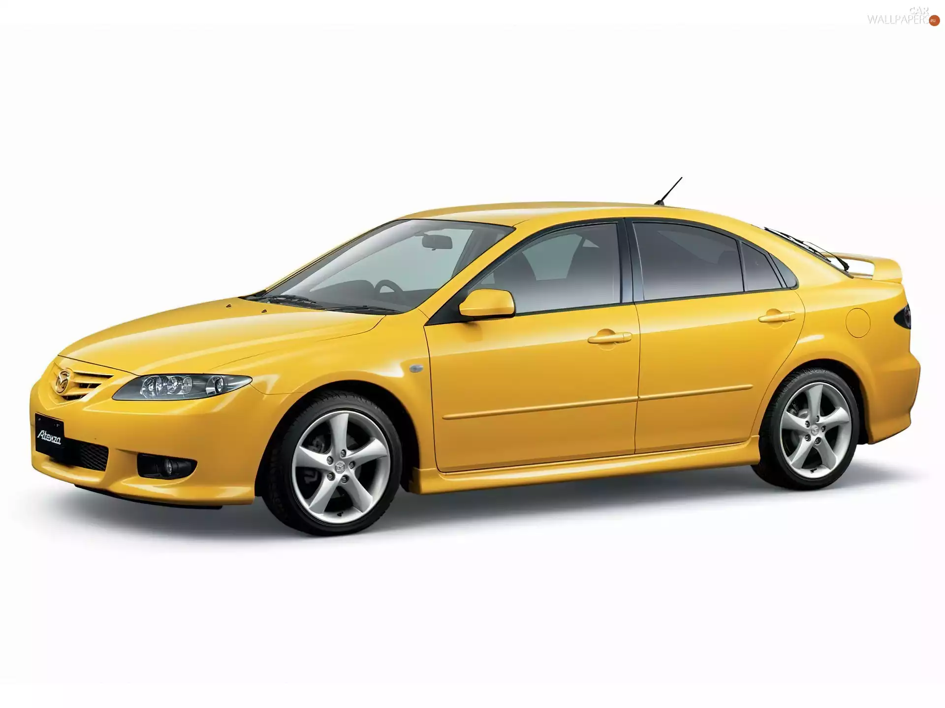 Yellow Honda, Mazda 6