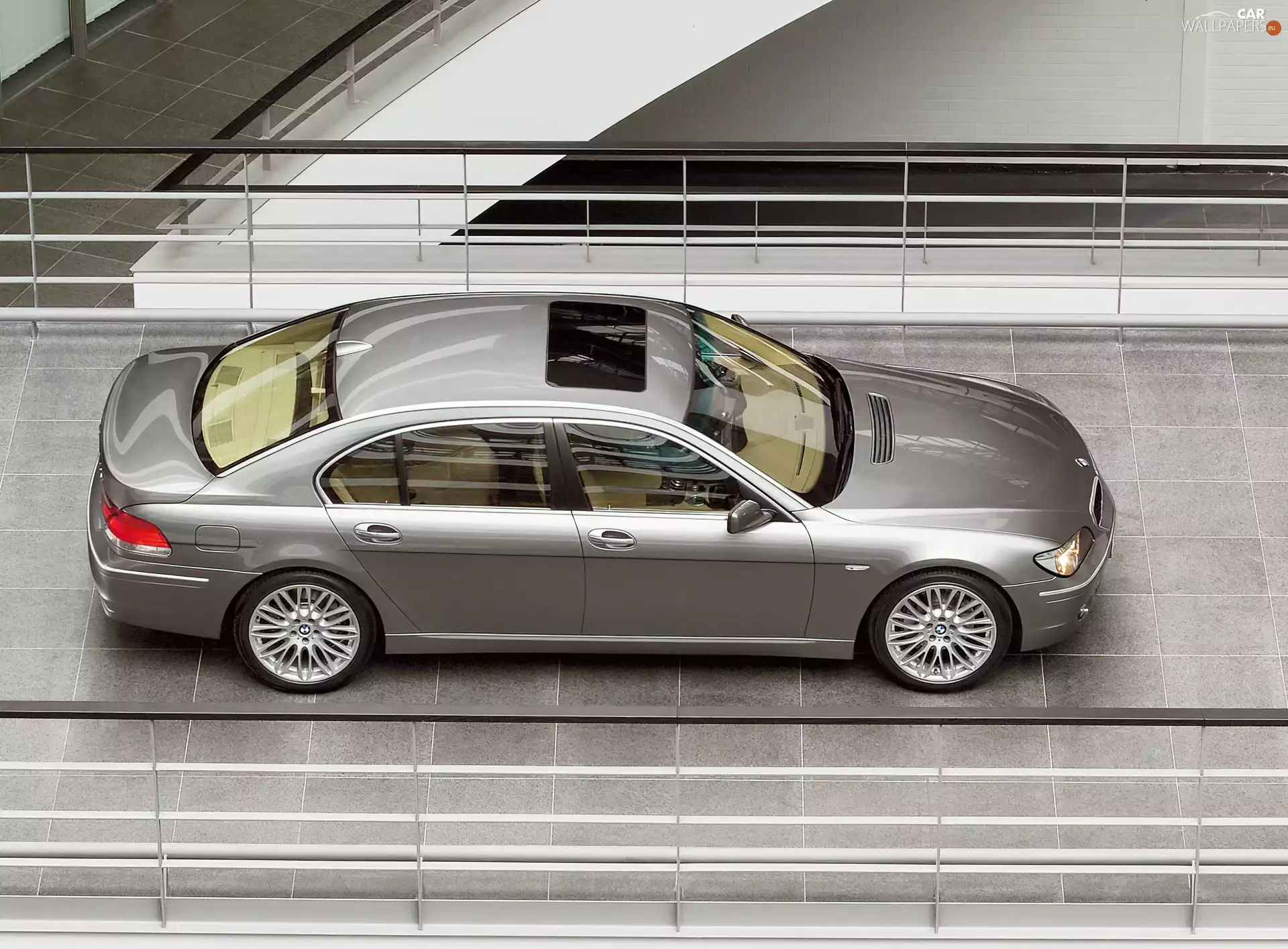 BMW 7, E65, Sunroof, Silver