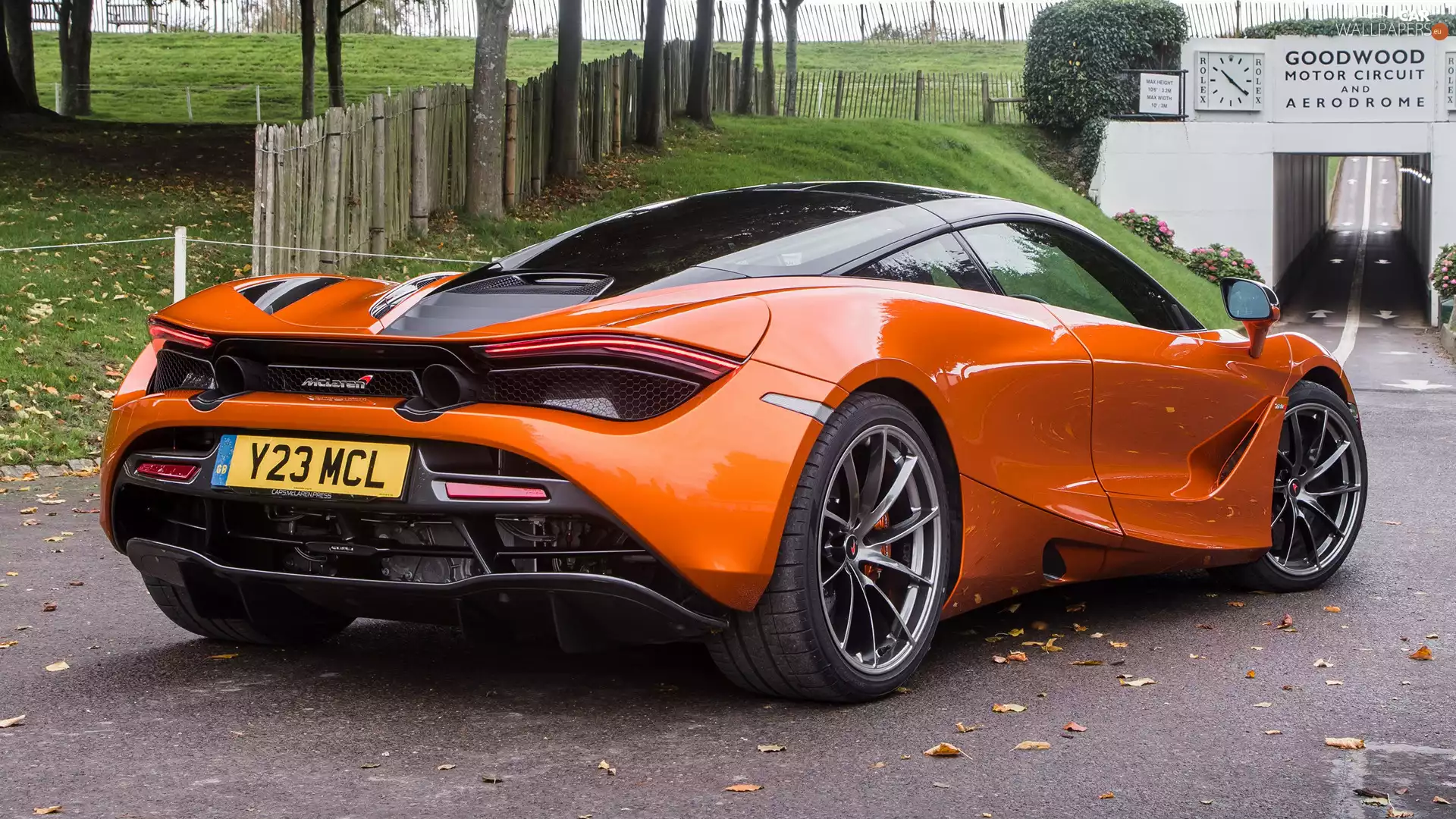 Back, Orange, McLaren 720S