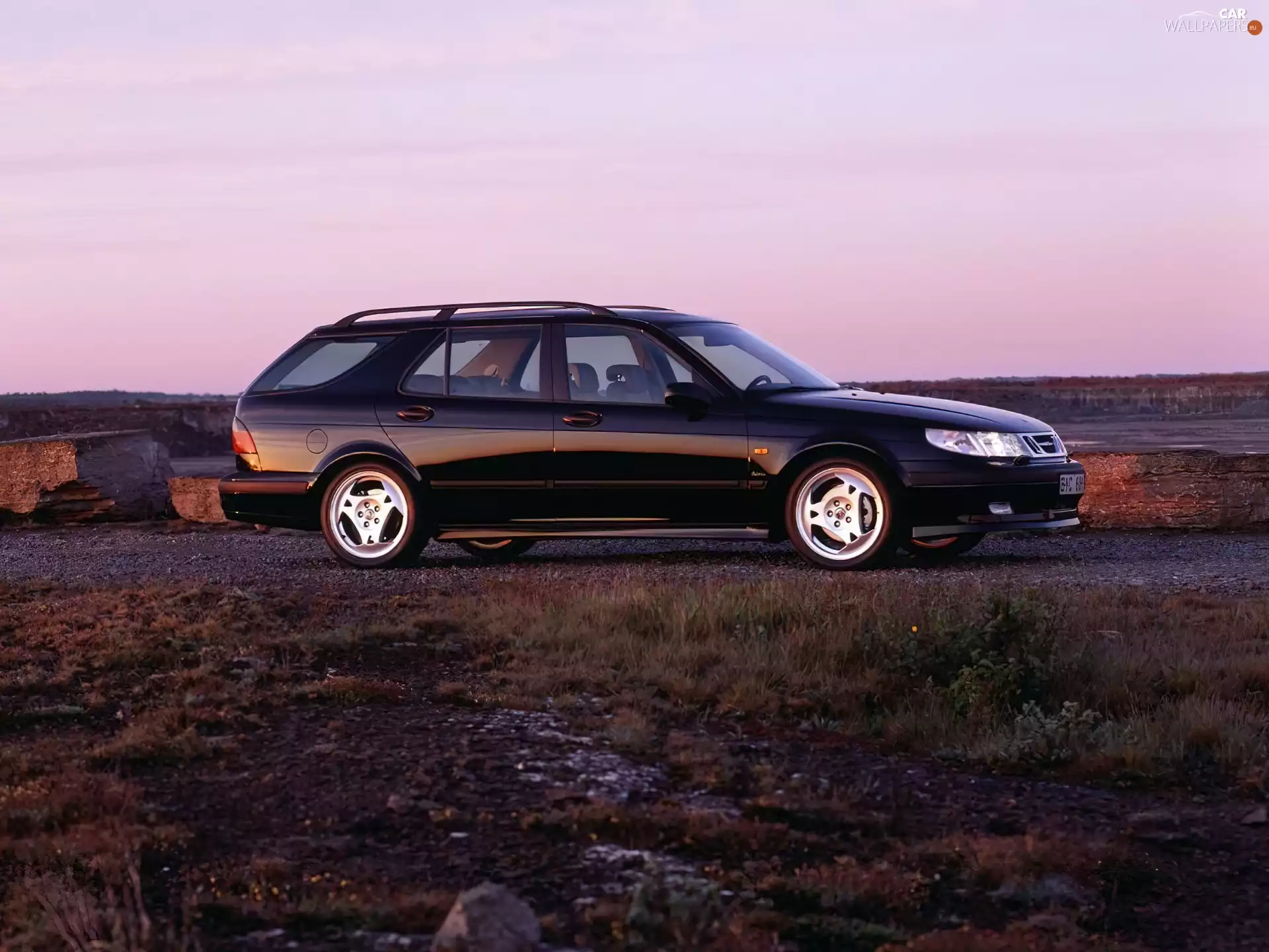 Saab 9-3, black Combi
