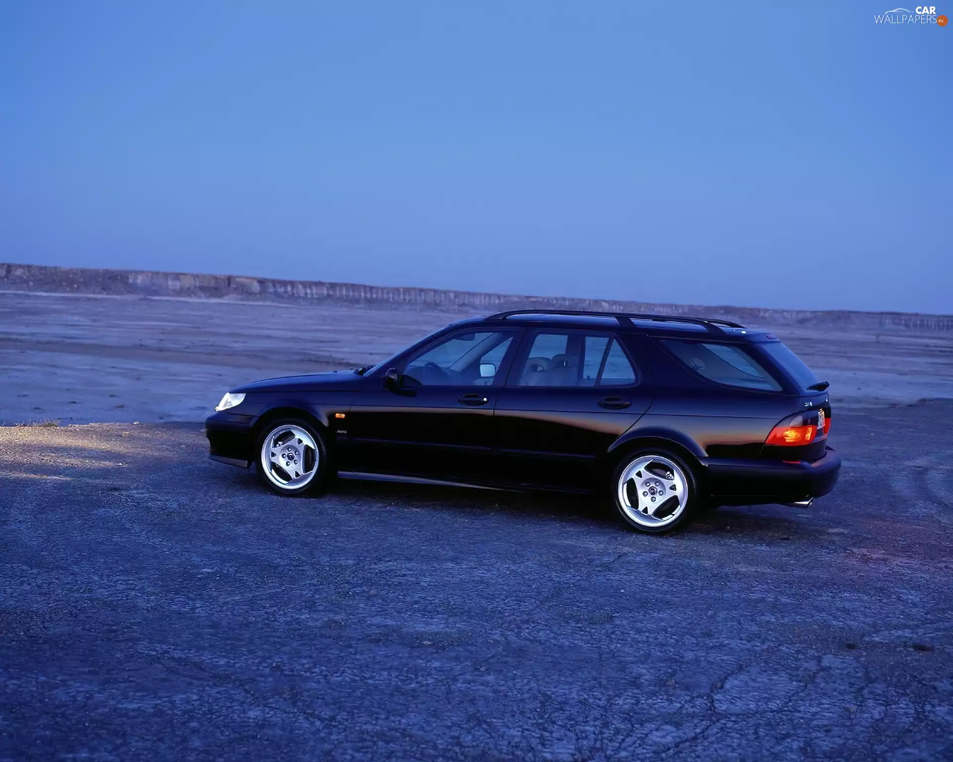Saab 9-3, black Combi