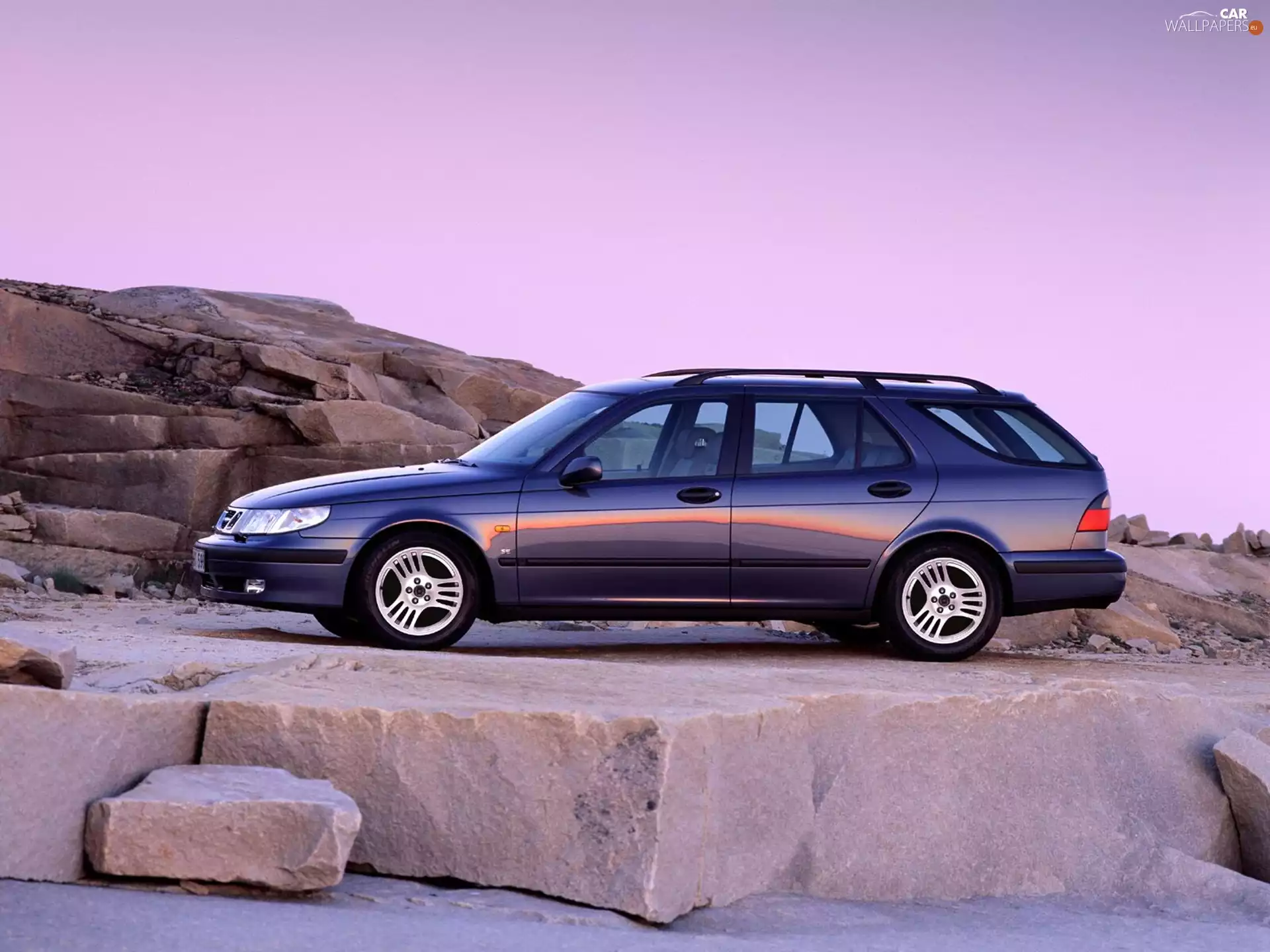 Blue paint, Saab 9-3, Combi