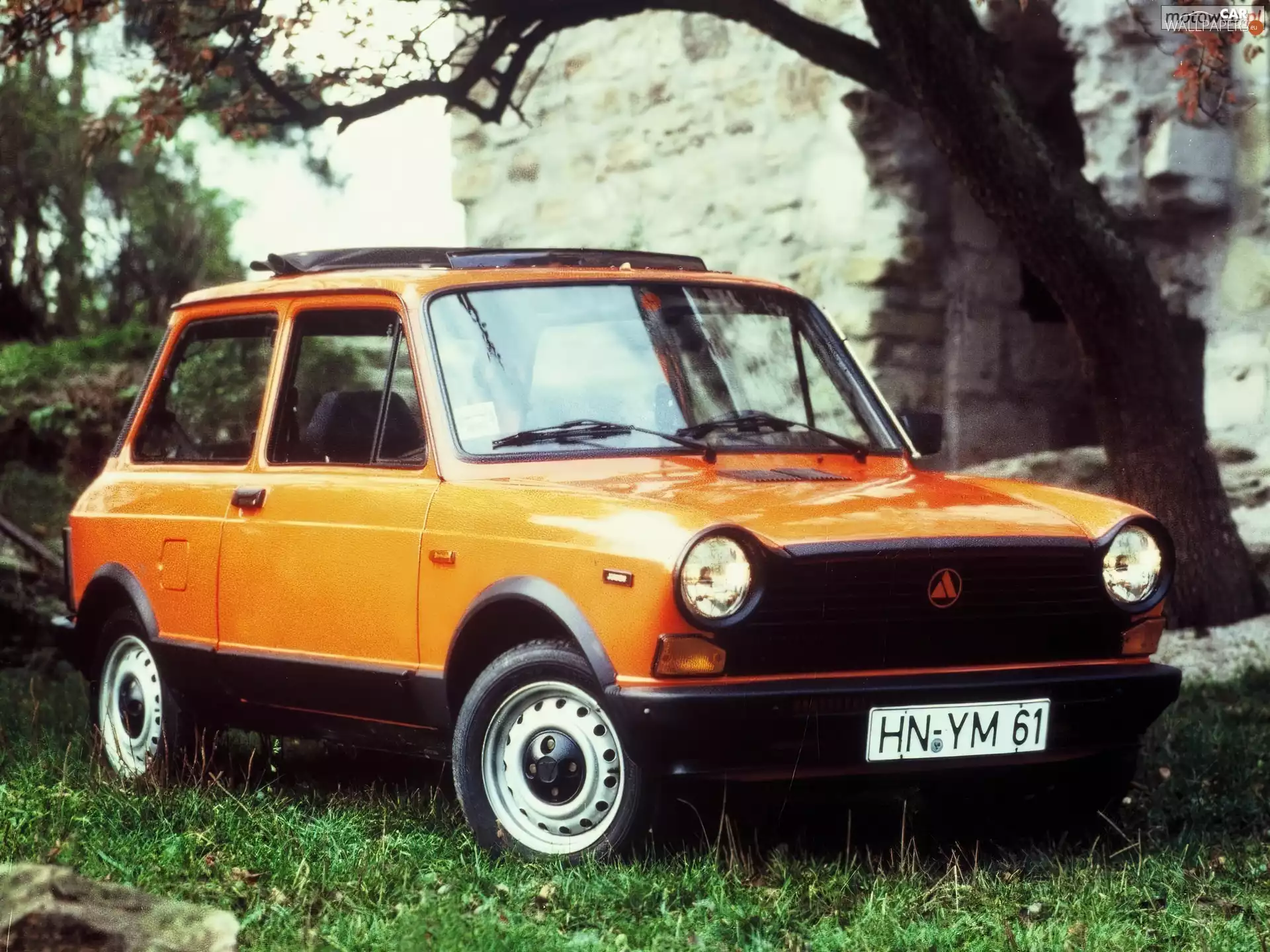 extendible, ruins, Autobianchi A112, the roof, Orange