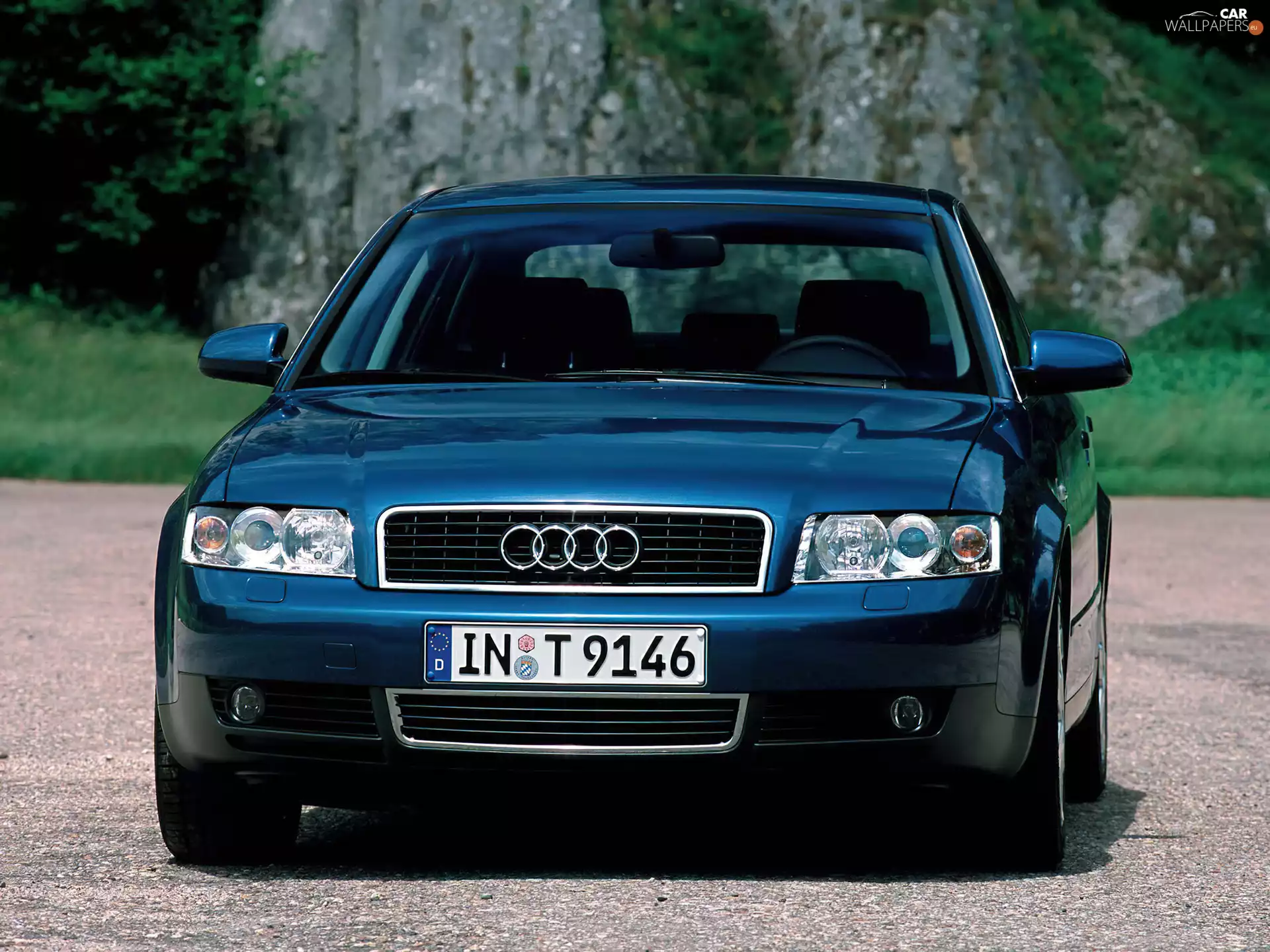 Front, Blue, Audi A4