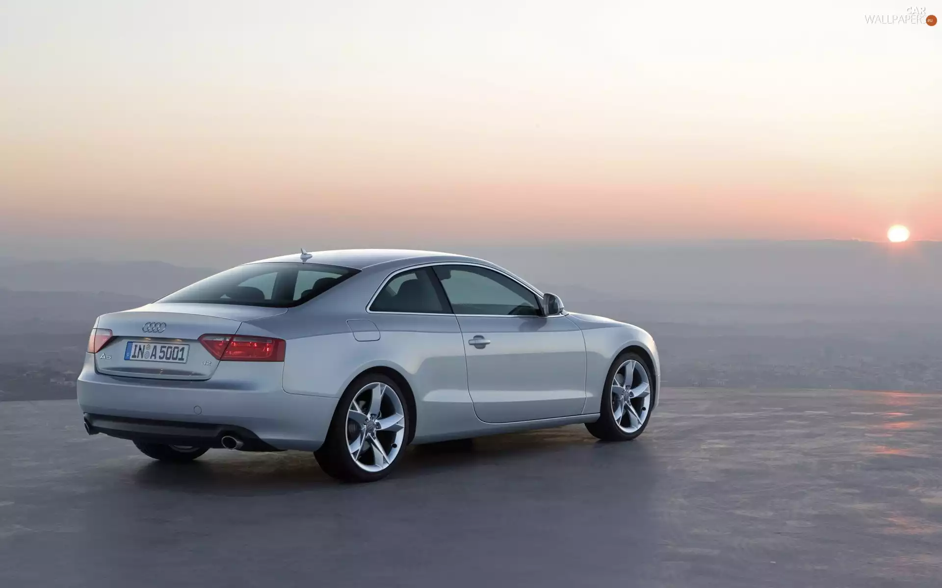 Audi A5, west, sun, coupe