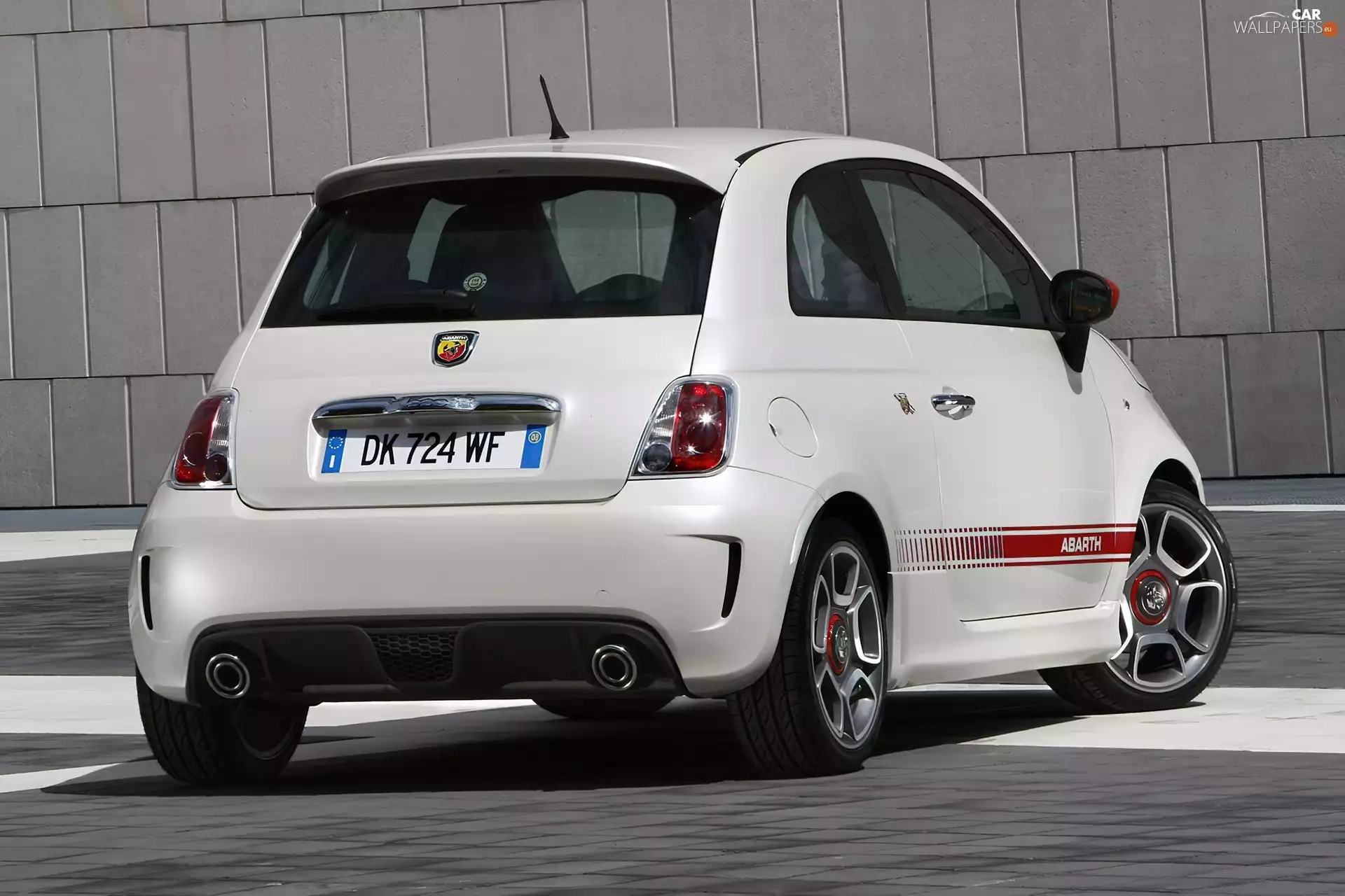 right, Abarth 500, Italy, Back