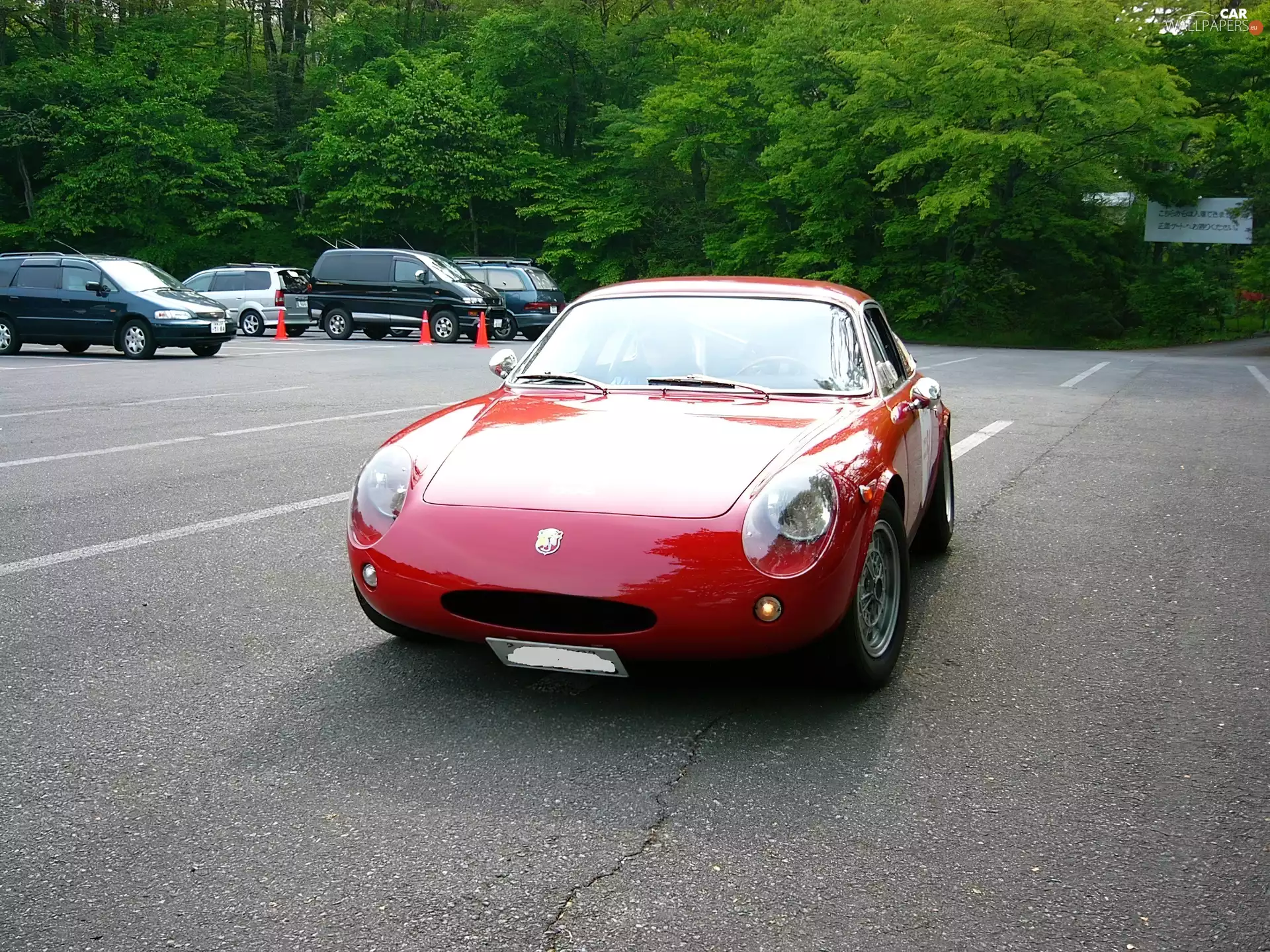 Front, inflow, forest, Abarth 1000 Mono