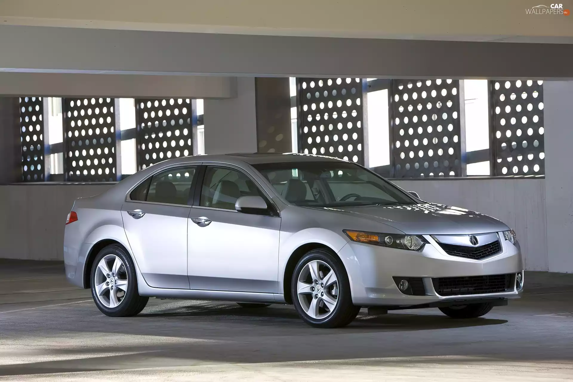 right, Acura TSX, garage, side