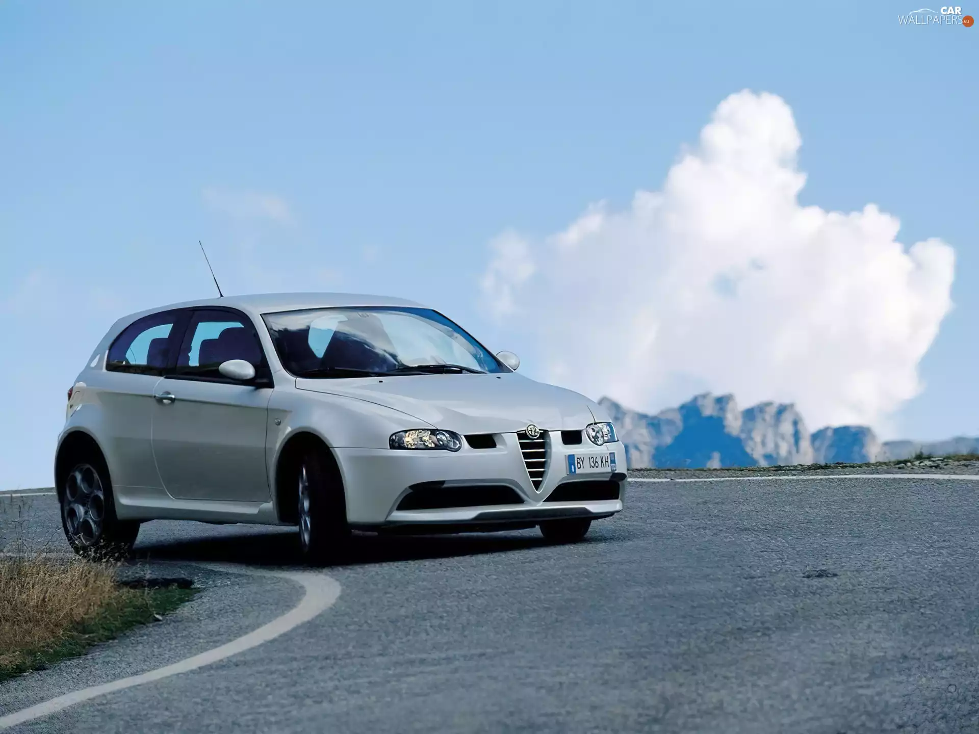 clouds, Alfa Romeo 147, Street