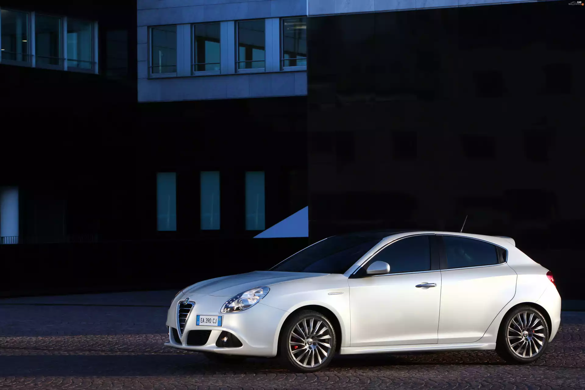 night, Alfa Romeo Giulietta, Town