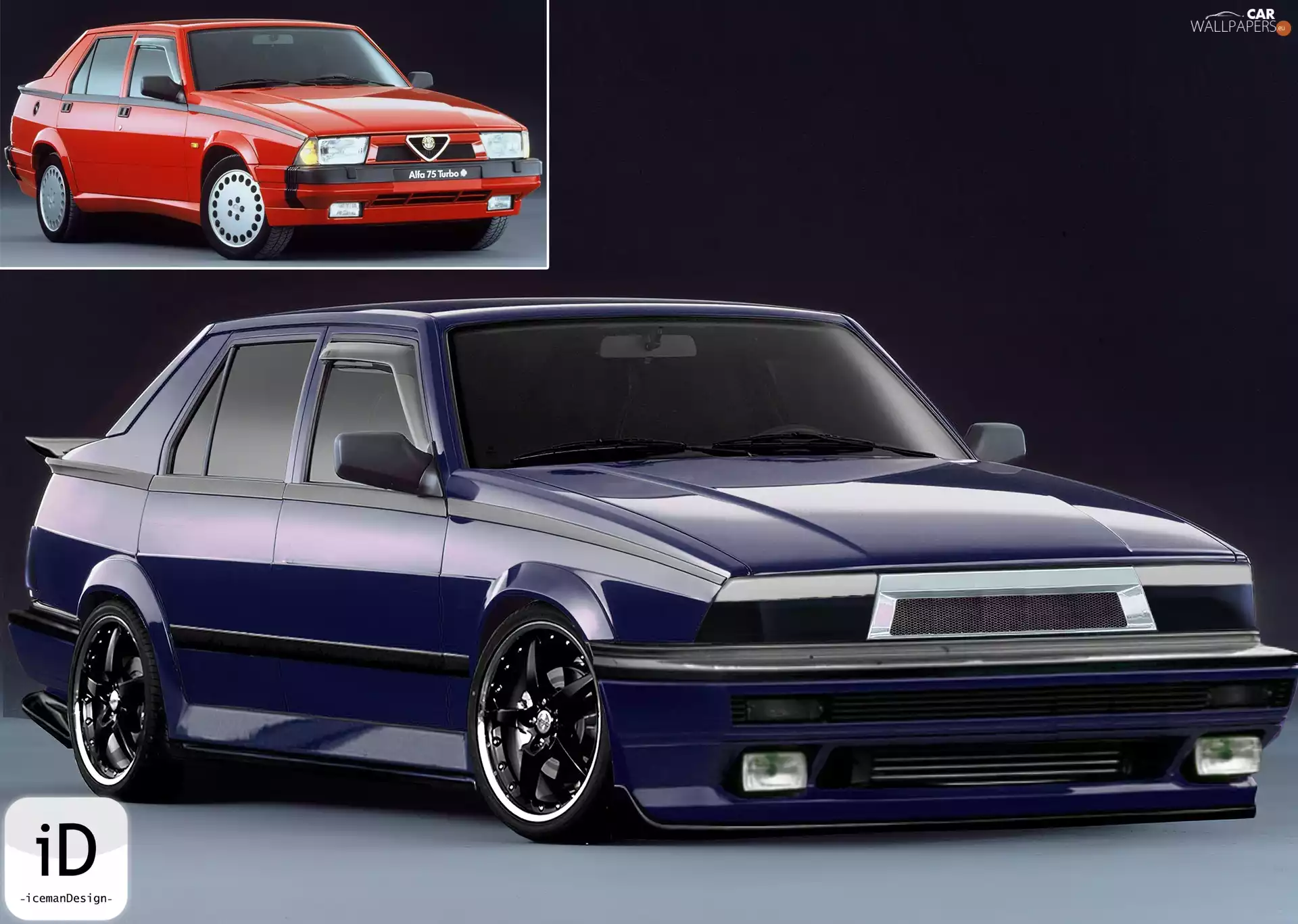 graphic, Alfa Romeo 75, TUNING