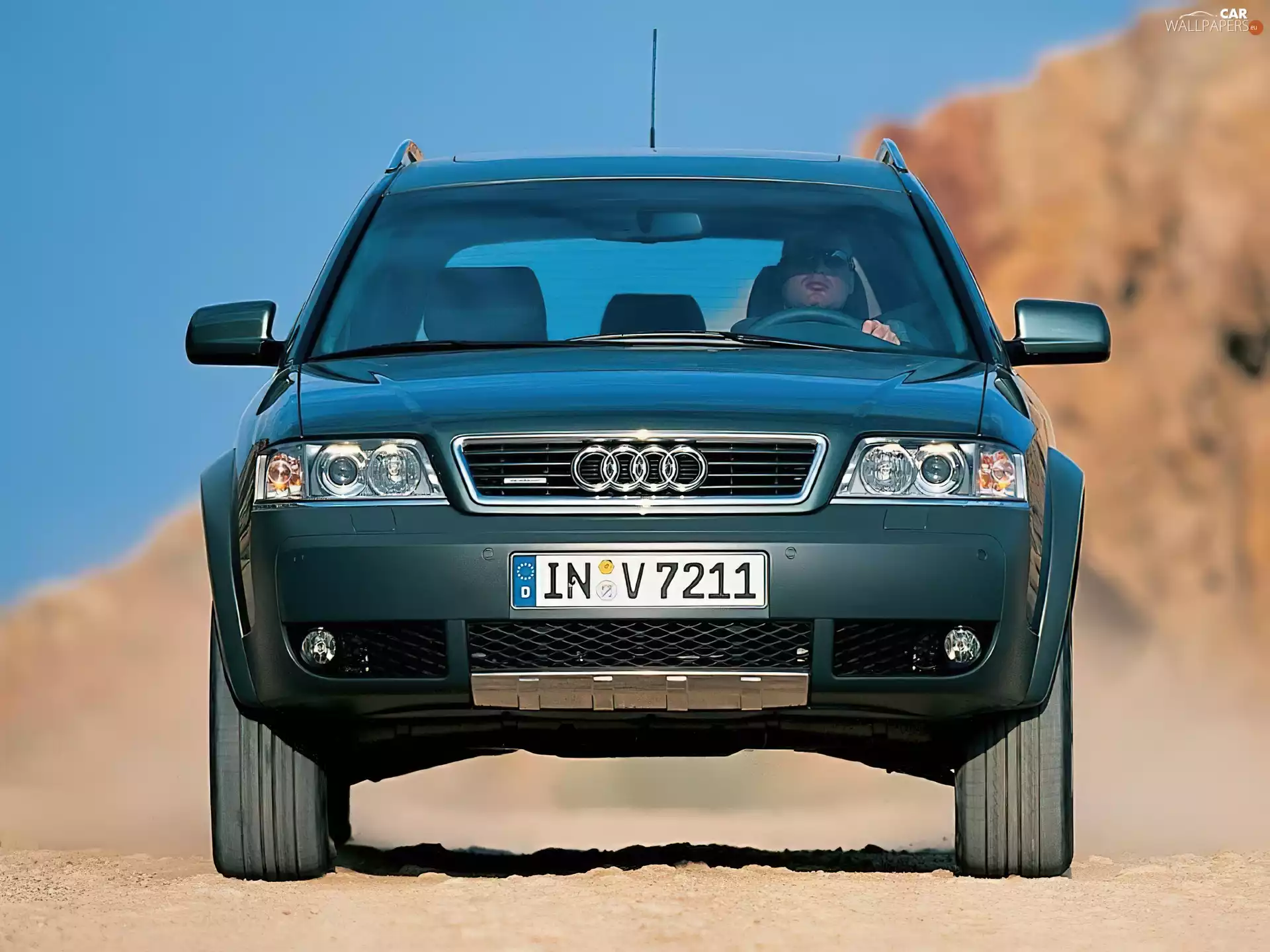 Front, Green, Audi Allroad