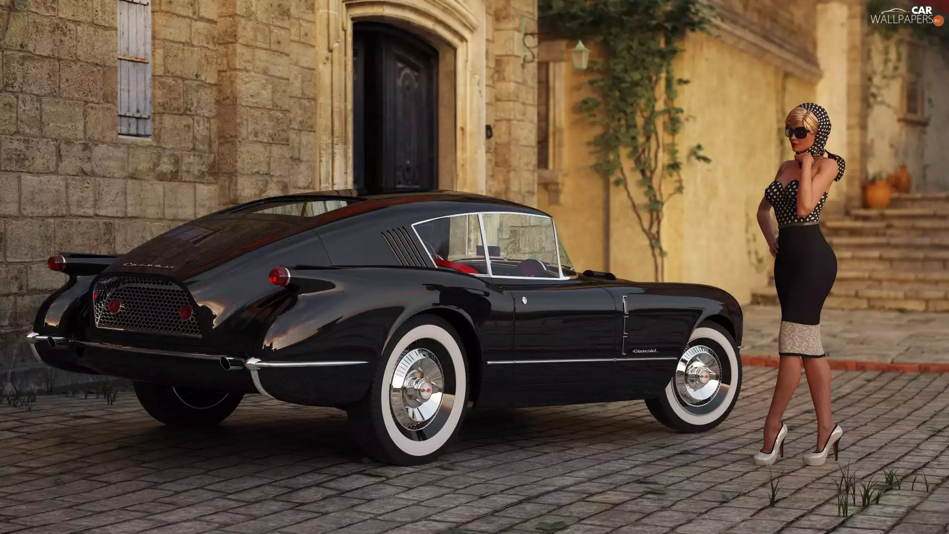 Corvair, antique, Chevrolet, Corvette, Women