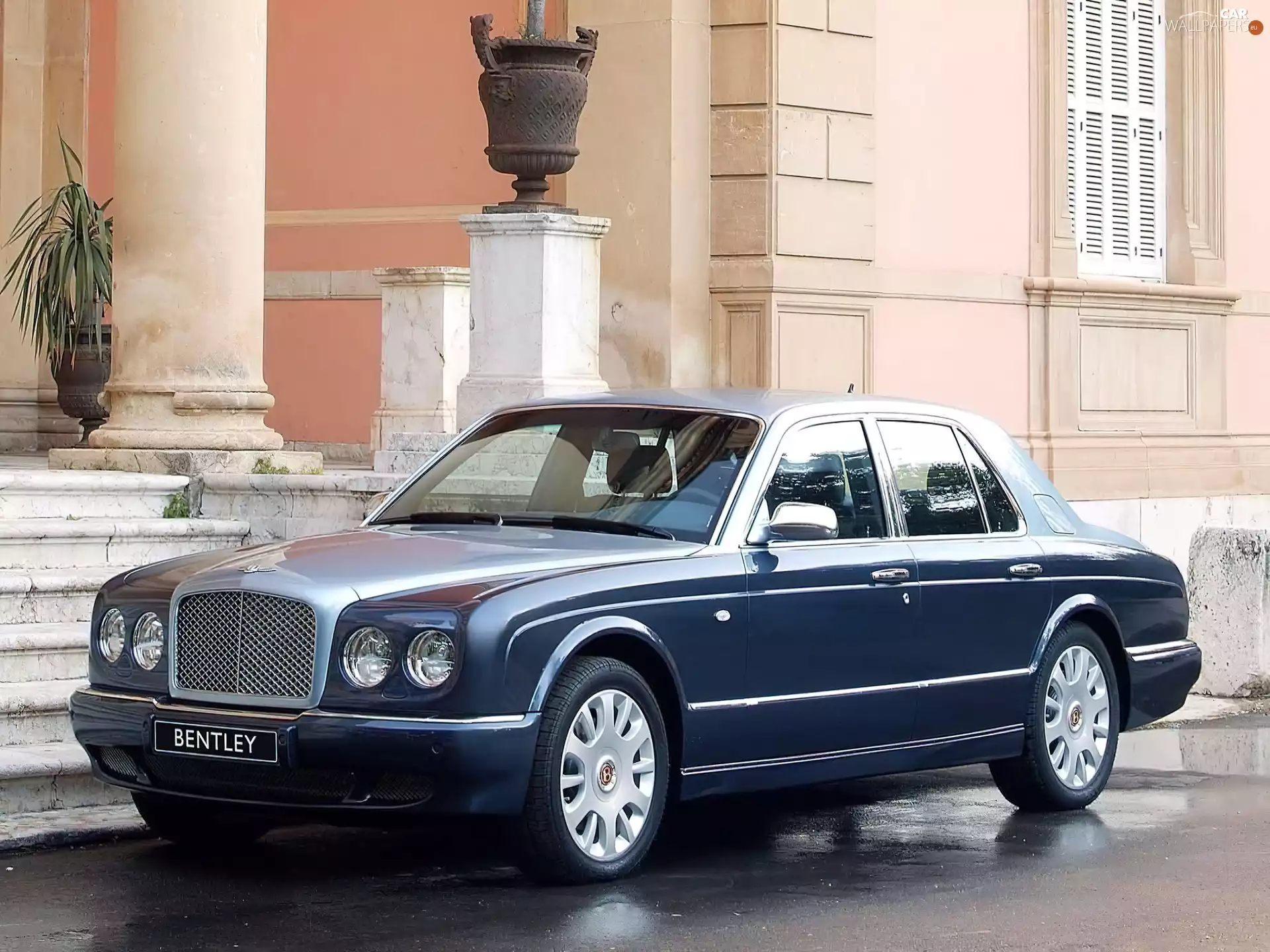 Bentley Arnage T, blue, Gray