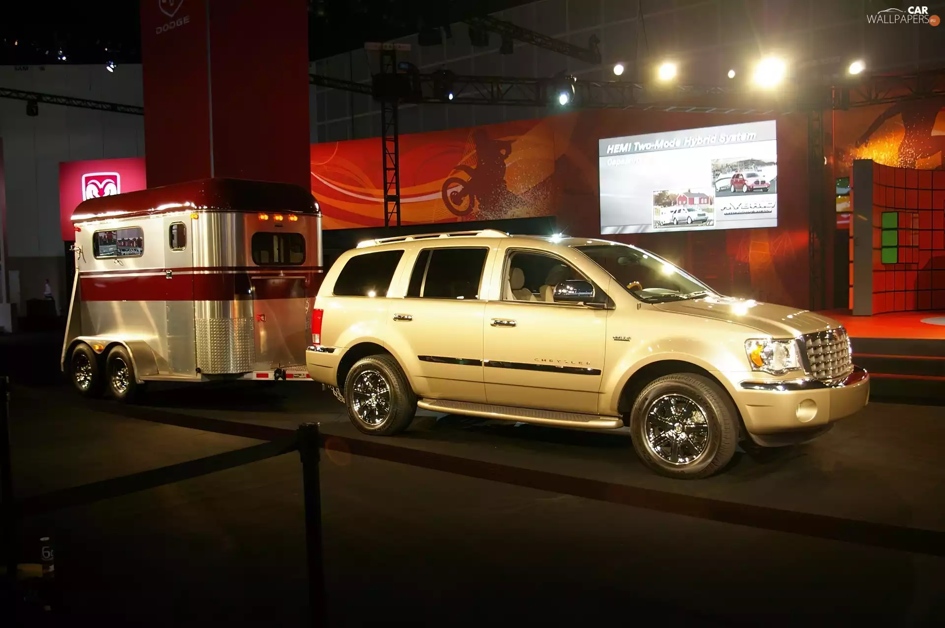 Chrysler Aspen, an, horse, Trailer