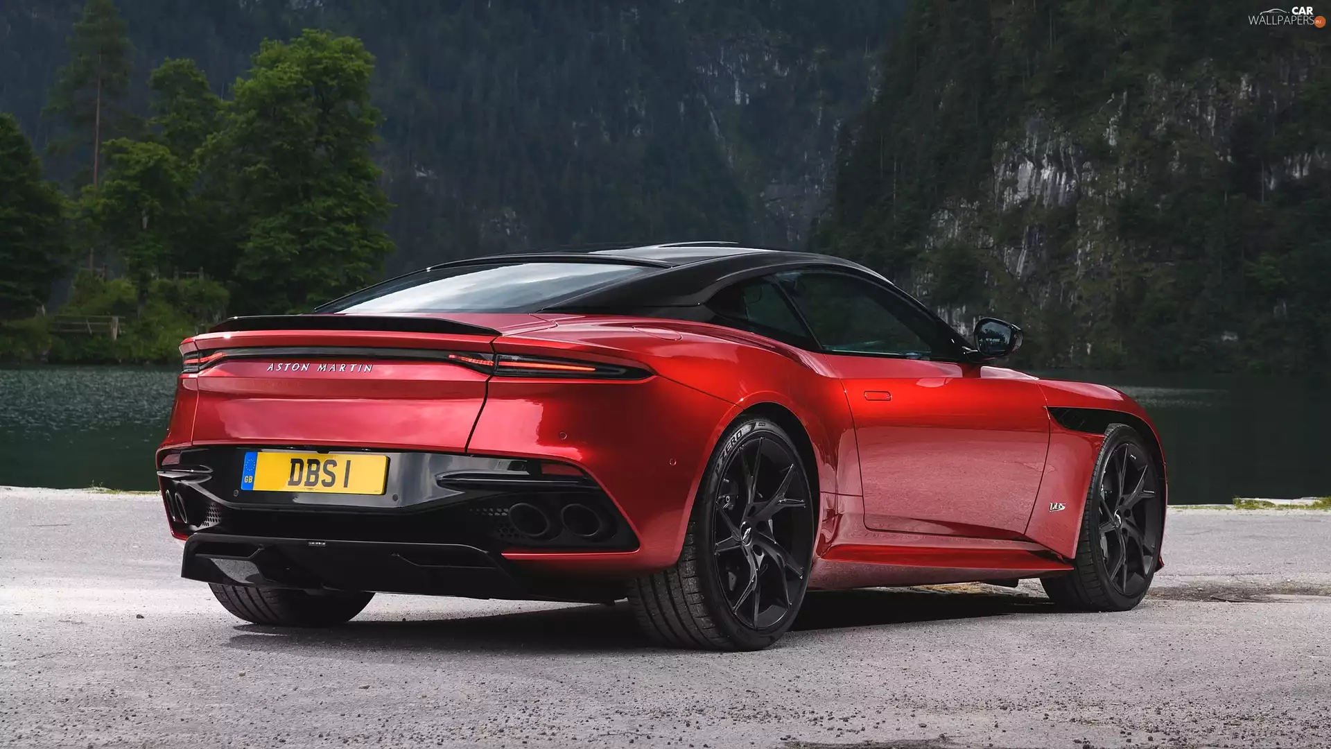 Red, Superleggera, Back, Aston Martin DBS