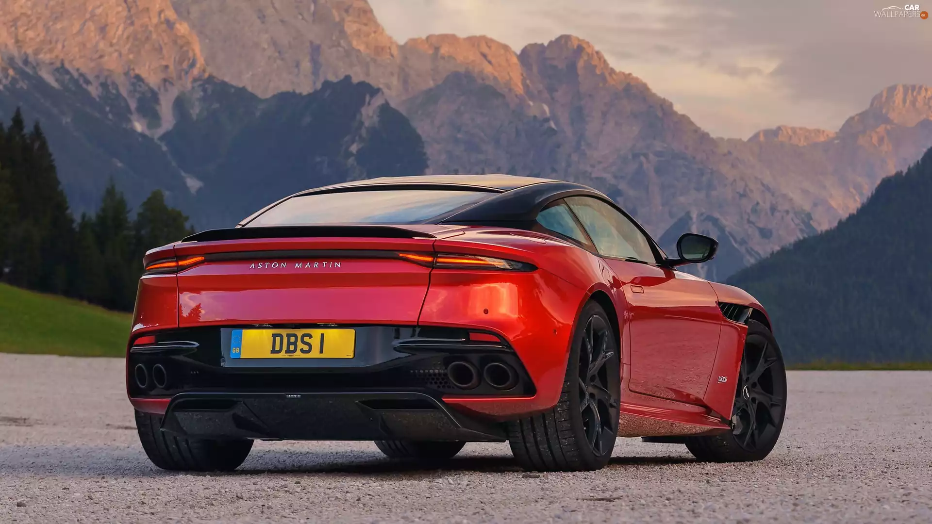 Red, Superleggera, backwards, Aston Martin DBS