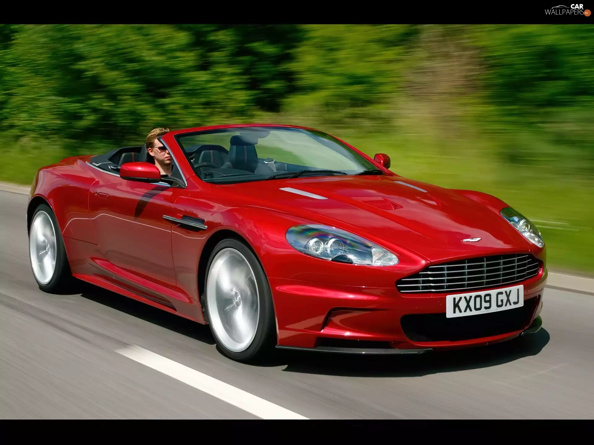 Red, Aston Martin DBS Volante