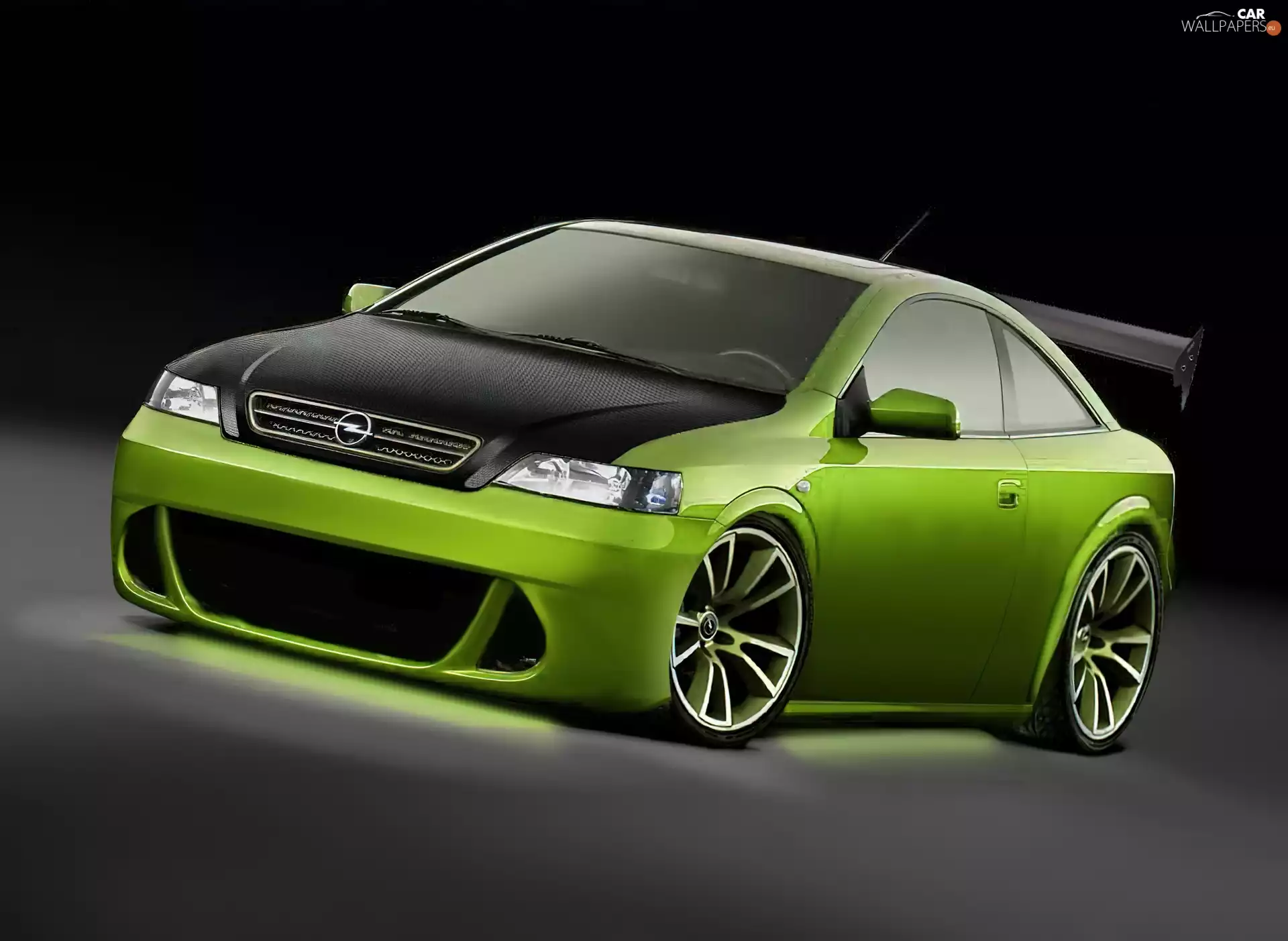 Opel Astra Coupe Bertone, spoiler