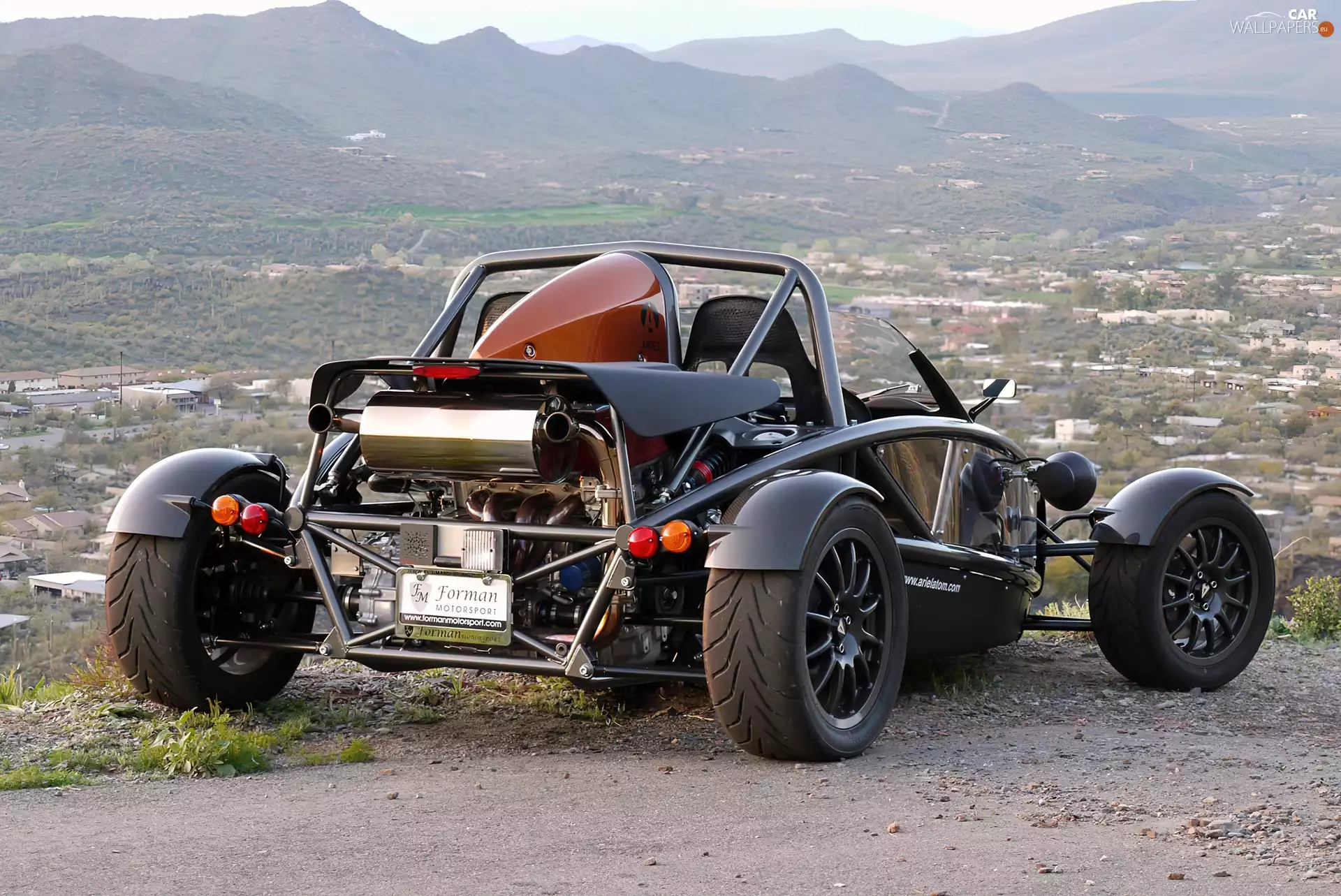 Ariel Atom, View, Mountains, silencer