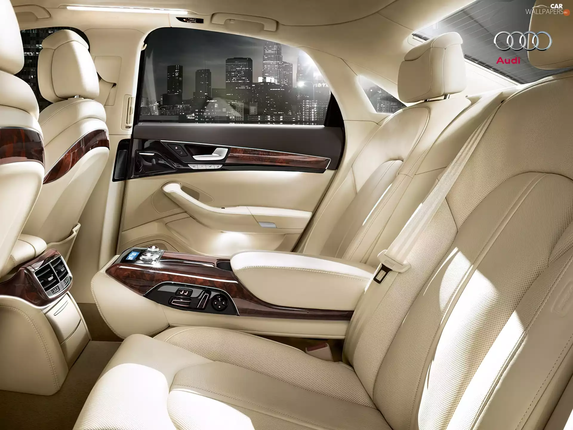 seats, Audi A8 D4, rear