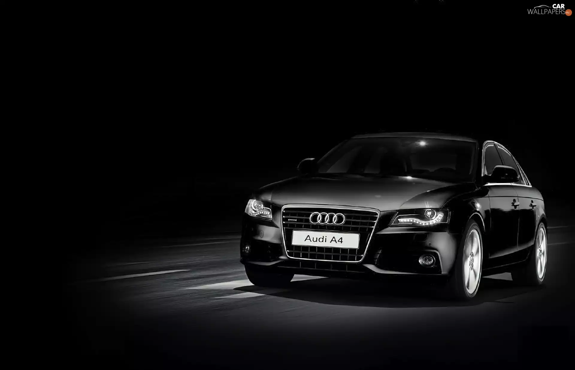 Black, light, Daily, Audi A4 B8