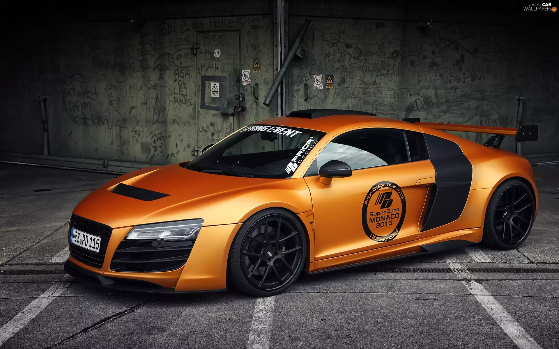 Golden, R8, TUNING, Audi
